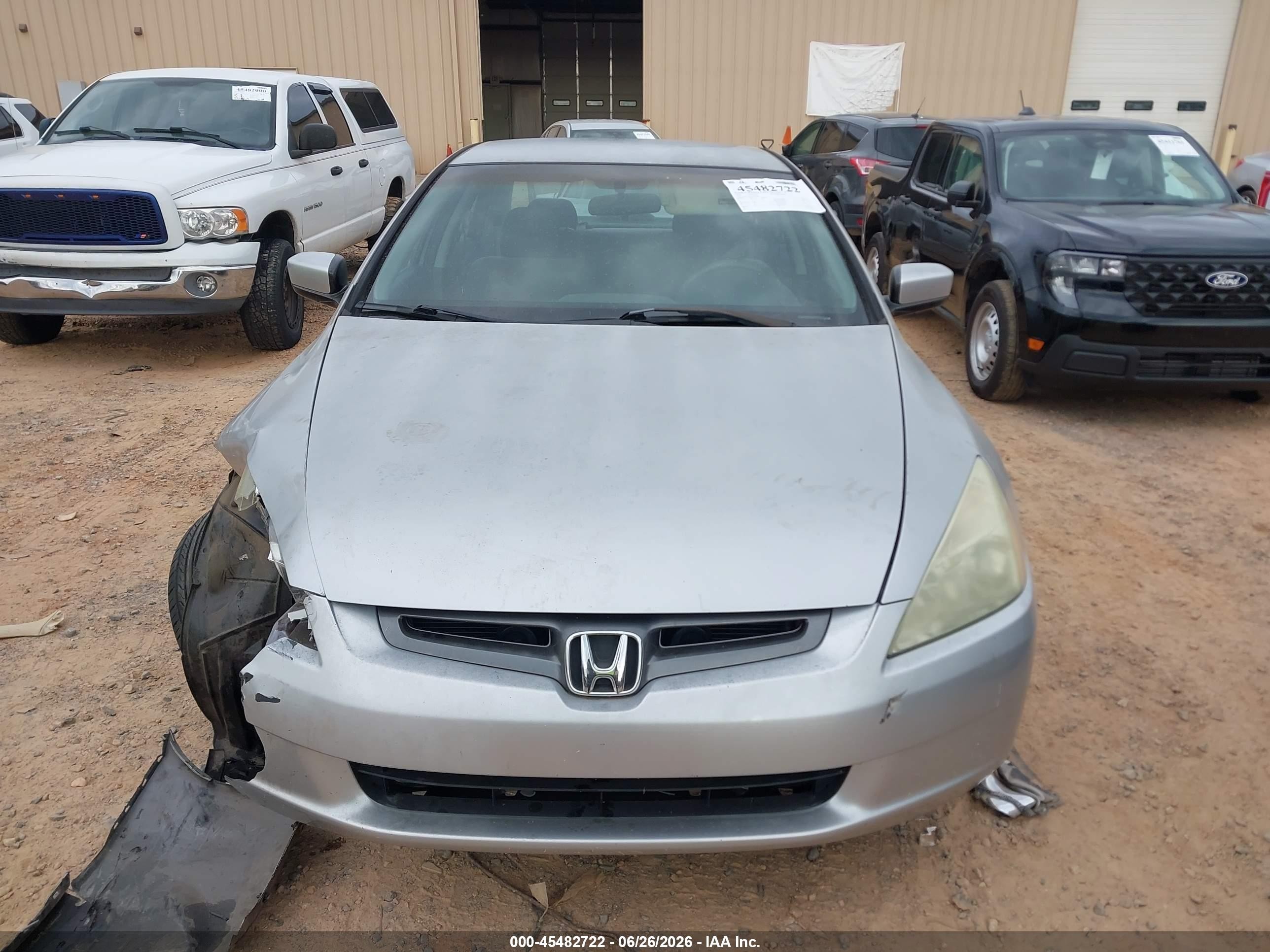 2003 Honda Accord Sdn Lx Silver vin: 1HGCM56373A025641