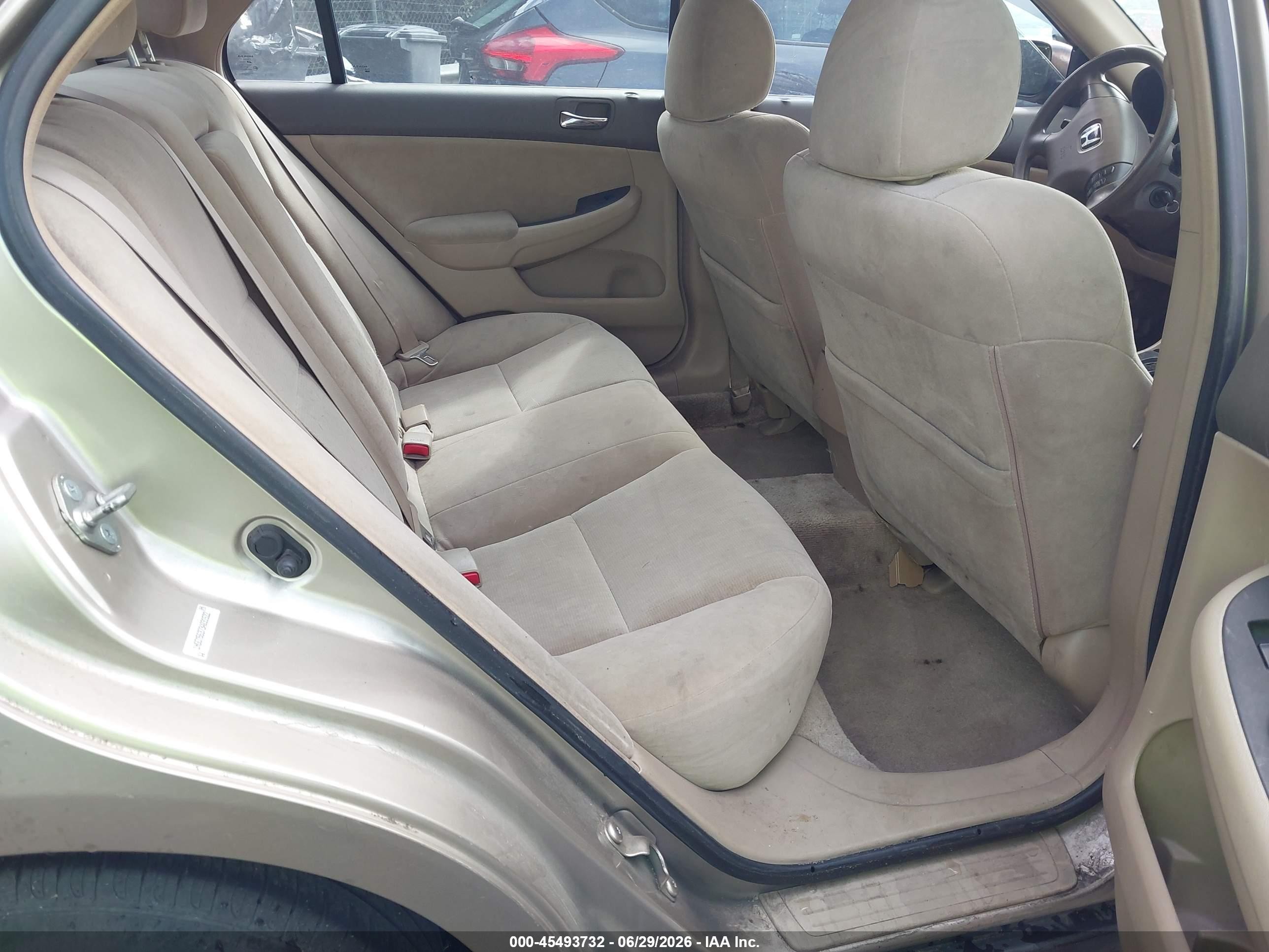 2003 Honda Accord 2.4 Lx Beige vin: 1HGCM56373A031522