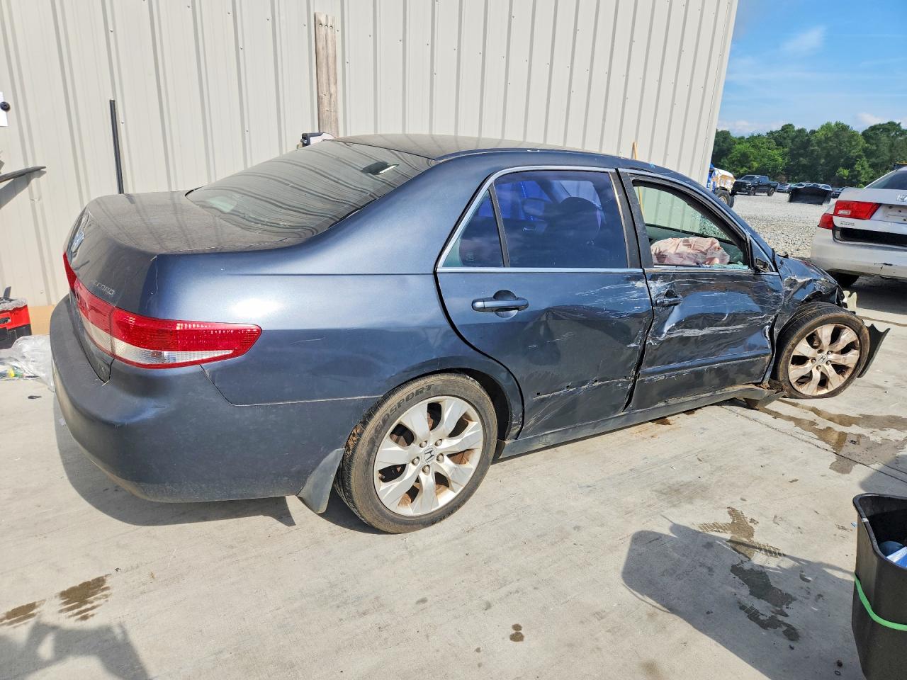 2003 Honda Accord Lx Blue vin: 1HGCM56373A096595