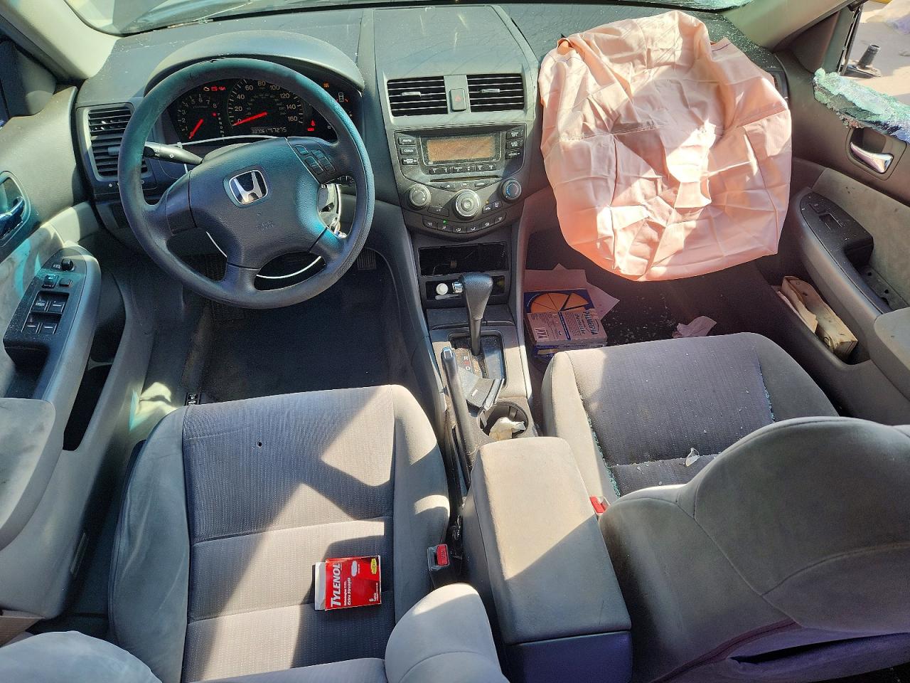 2003 Honda Accord Lx Blue vin: 1HGCM56373A096595