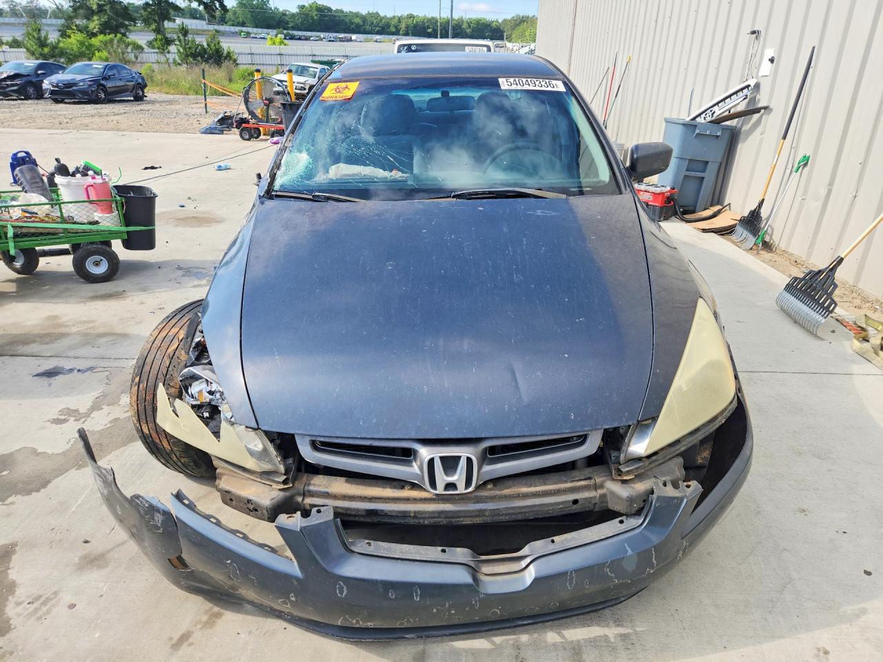 2003 Honda Accord Lx Blue vin: 1HGCM56373A096595