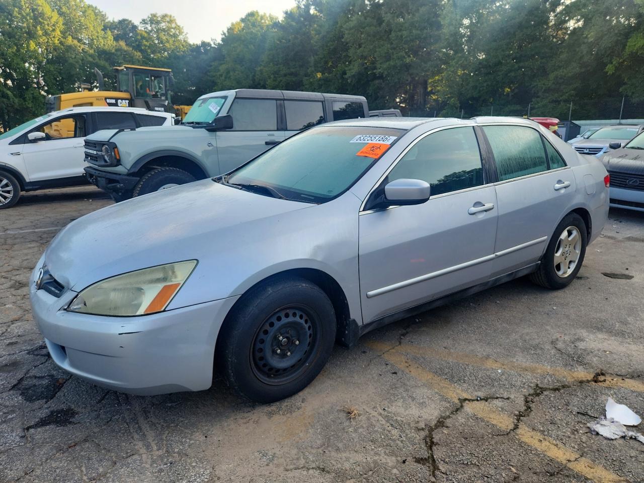 2003 Honda Accord Lx Silver vin: 1HGCM56373A143950