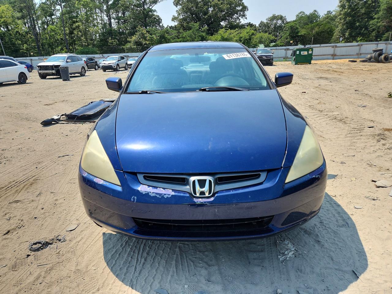 2004 Honda Accord Lx Blue vin: 1HGCM56374A059595