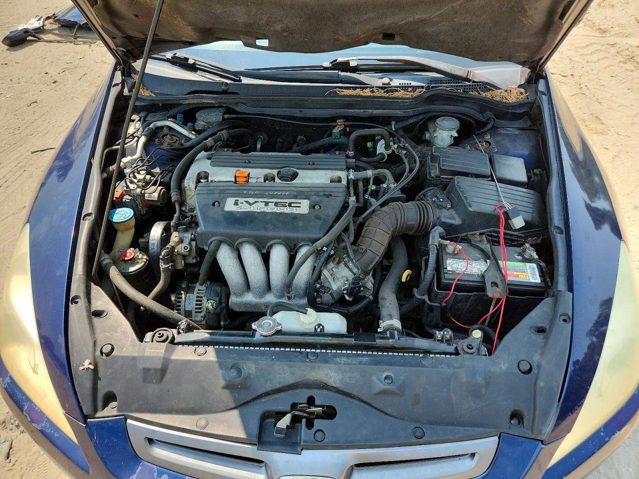 2004 Honda Accord Lx Blue vin: 1HGCM56374A059595
