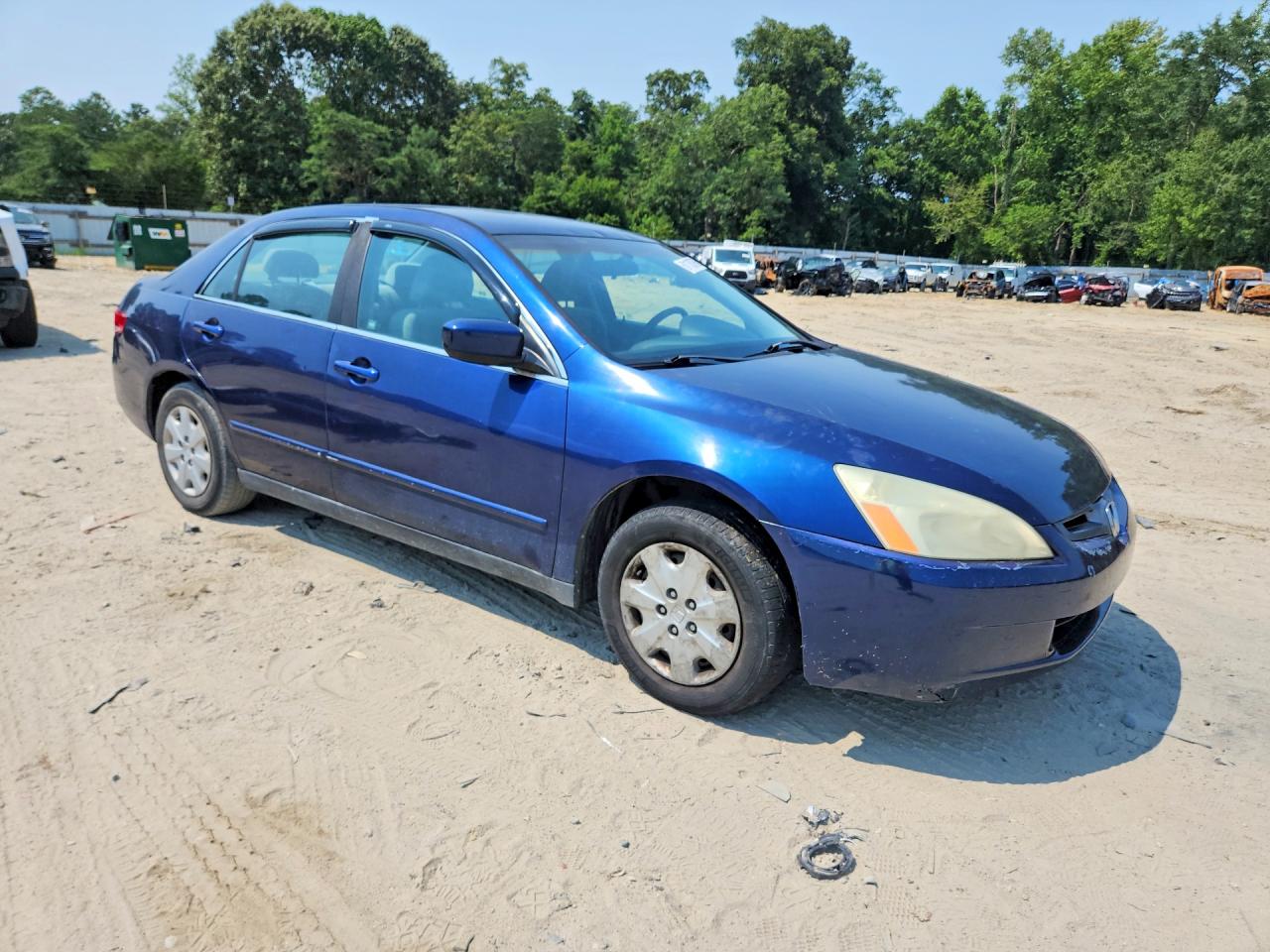 2004 Honda Accord Lx Blue vin: 1HGCM56374A059595
