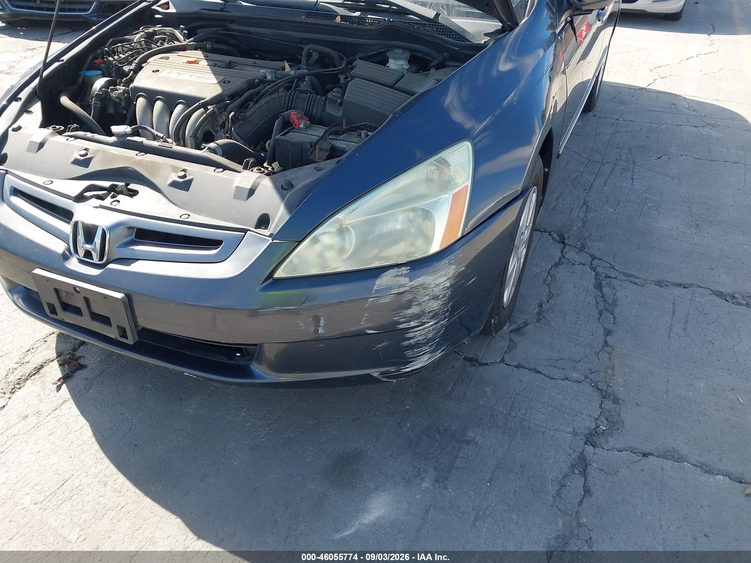 2004 Honda Accord 2.4 Lx Gray vin: 1HGCM56374A122193