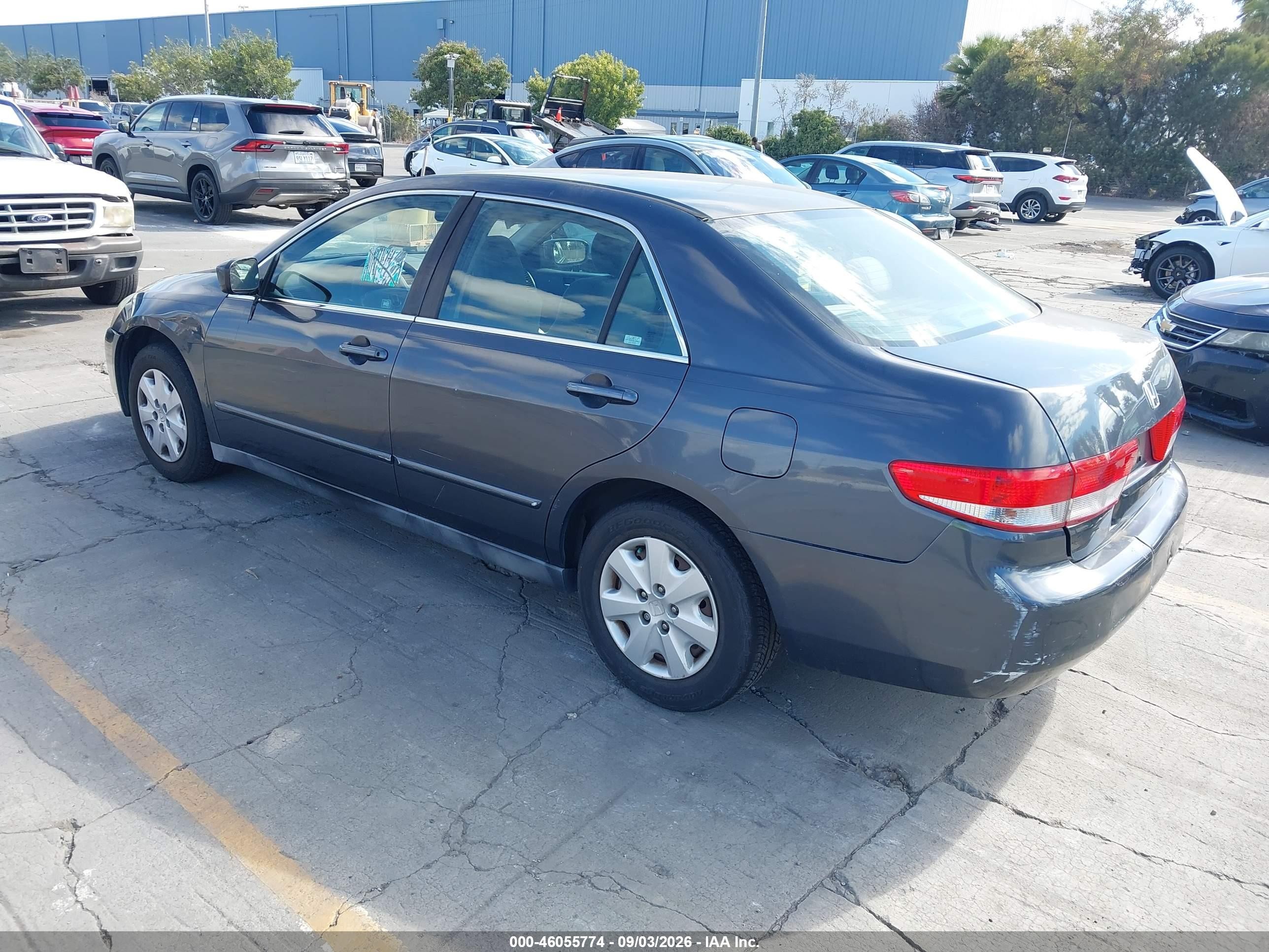 2004 Honda Accord 2.4 Lx Gray vin: 1HGCM56374A122193