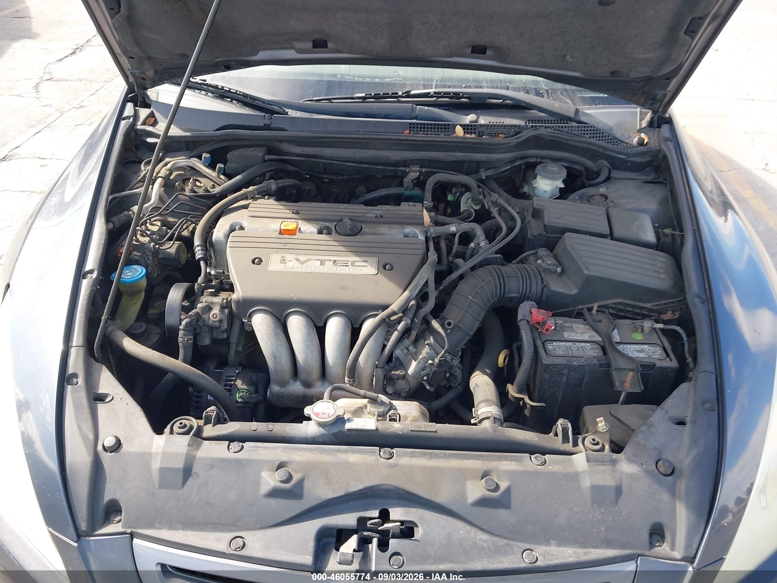 2004 Honda Accord 2.4 Lx Gray vin: 1HGCM56374A122193