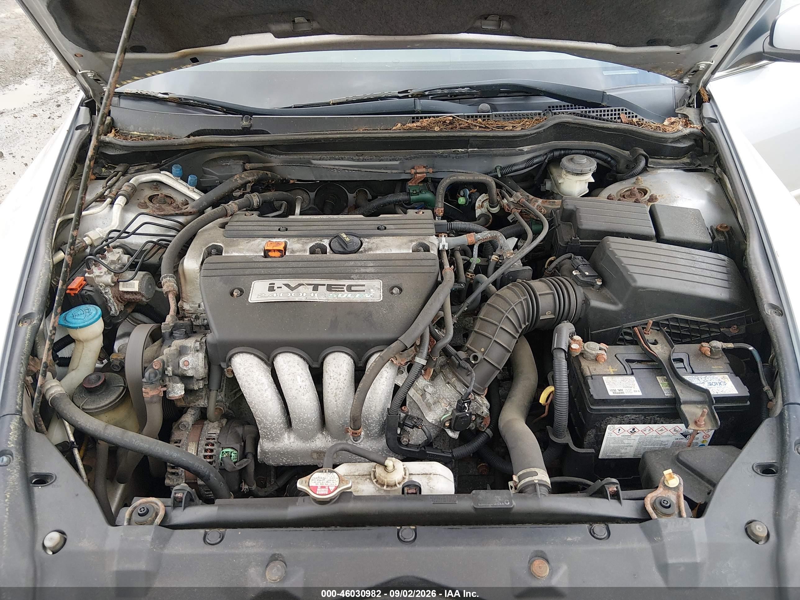 2004 Honda Accord 2.4 Lx Silver vin: 1HGCM56374A141424