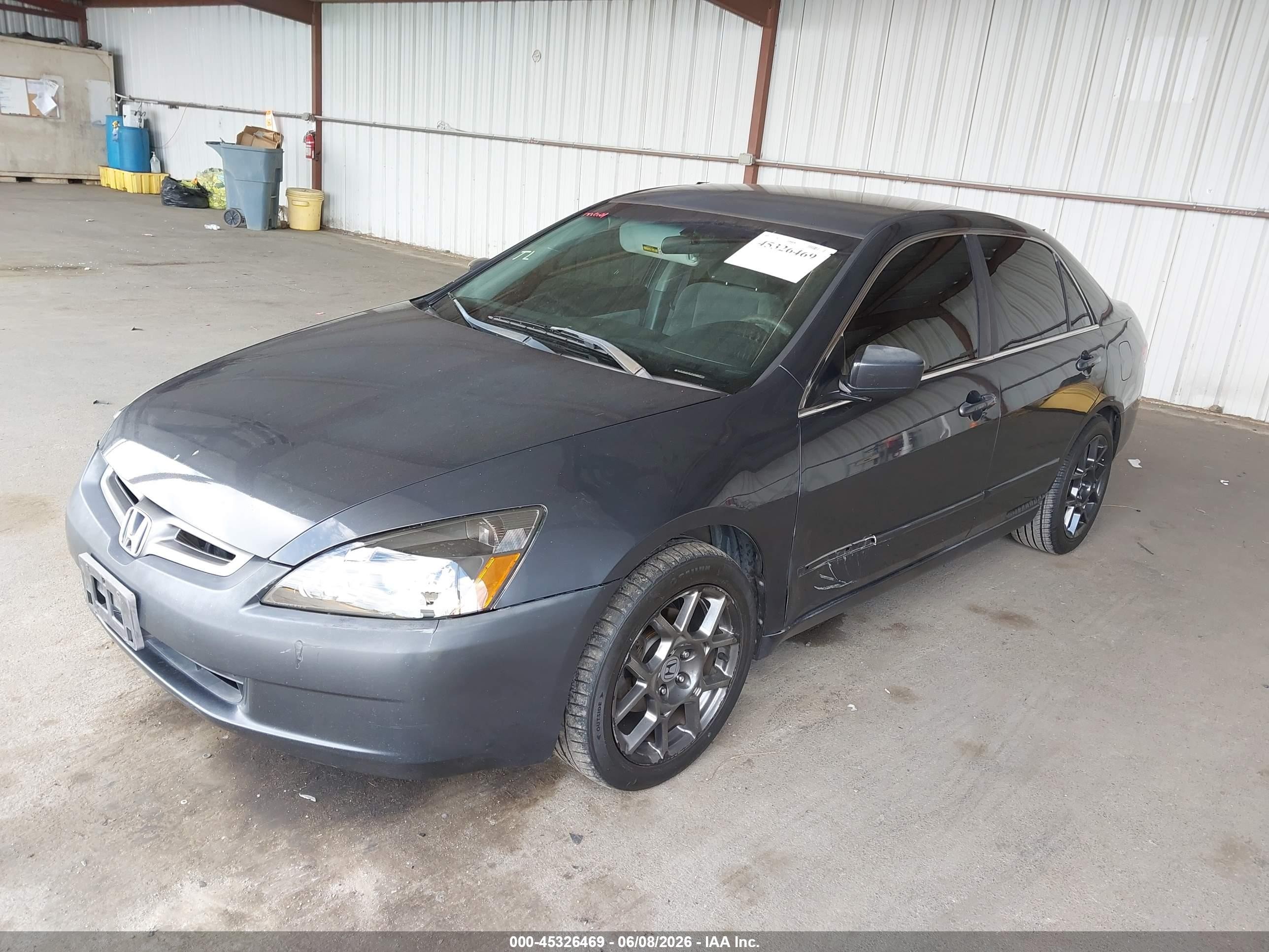 2004 Honda Accord 2.4 Lx Серый vin: 1HGCM56374A147286
