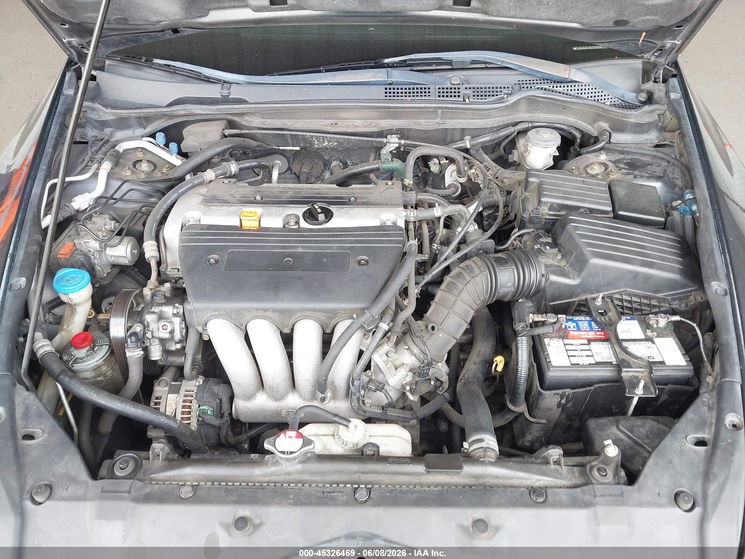 2004 Honda Accord 2.4 Lx Серый vin: 1HGCM56374A147286