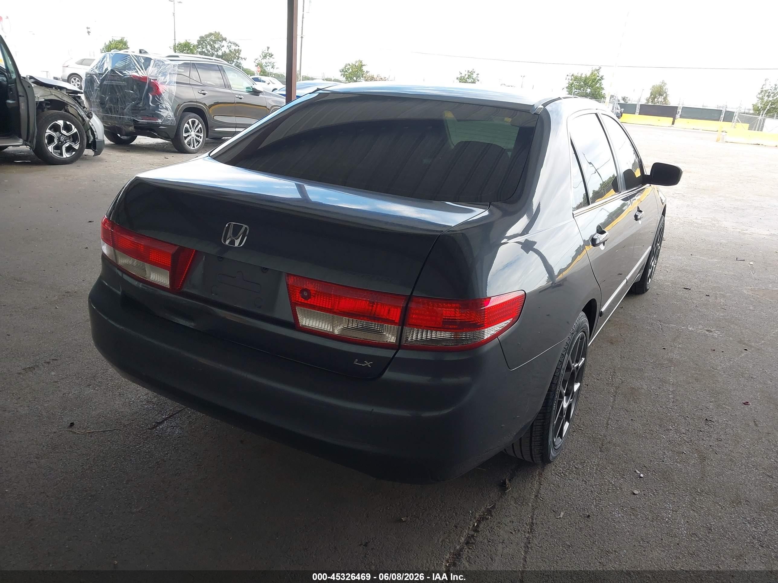 2004 Honda Accord 2.4 Lx Серый vin: 1HGCM56374A147286