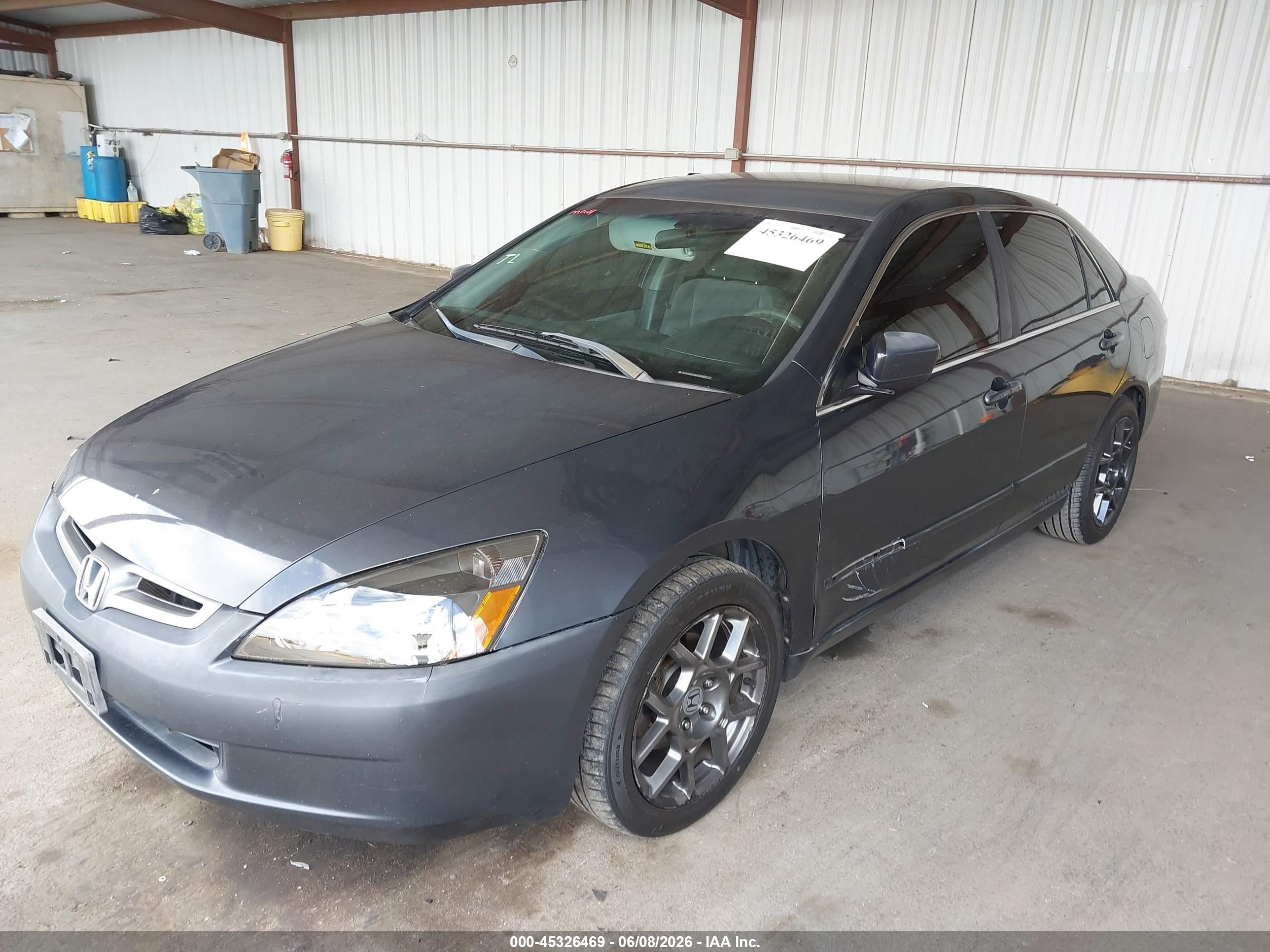 2004 Honda Accord 2.4 Lx Серый vin: 1HGCM56374A147286