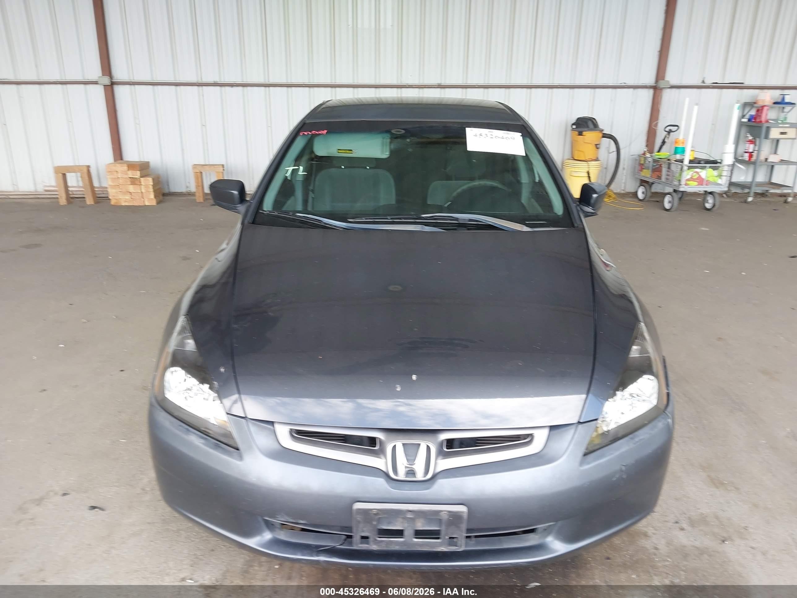 2004 Honda Accord 2.4 Lx Серый vin: 1HGCM56374A147286