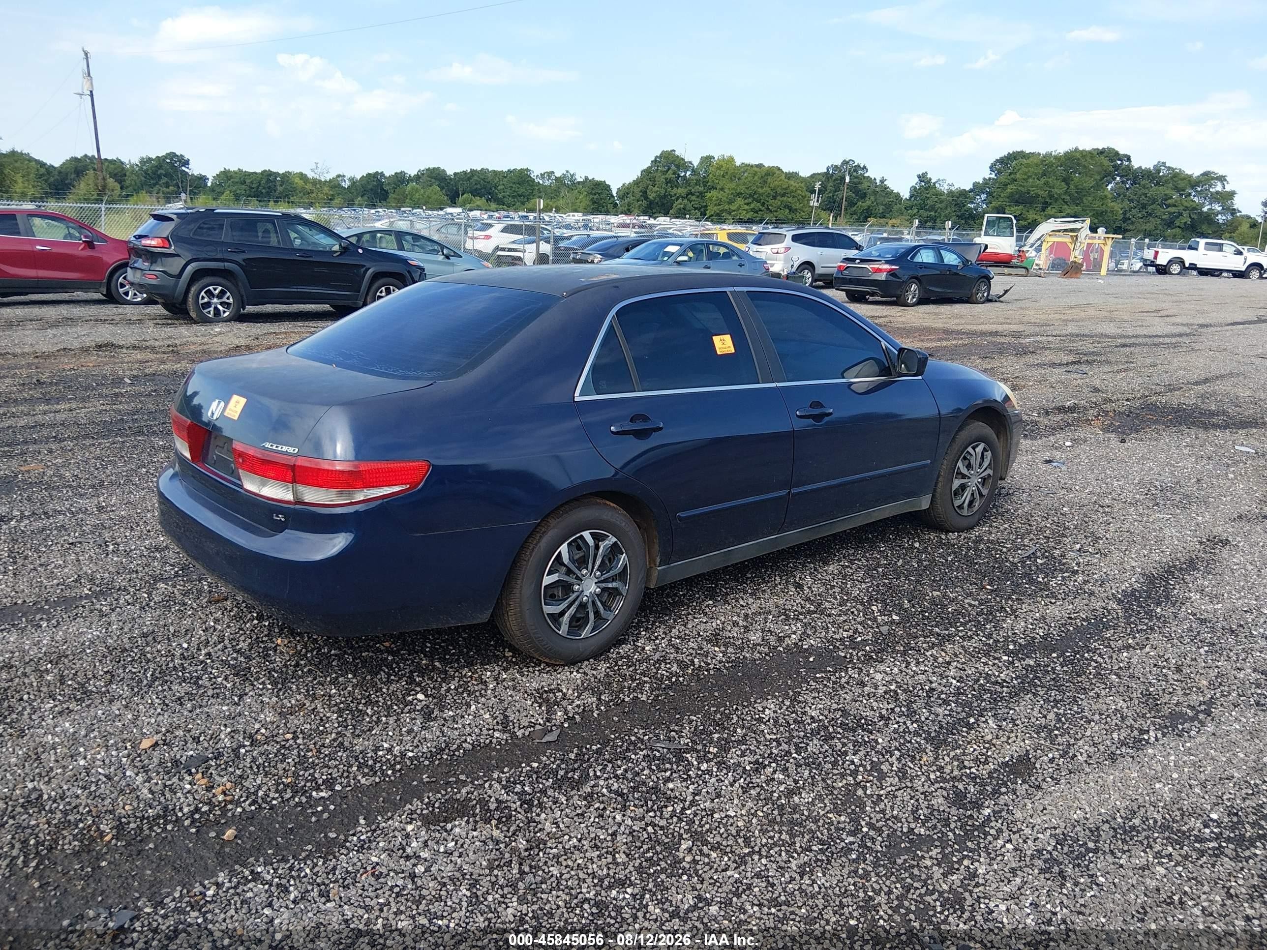2004 Honda Accord 2.4 Lx Blue vin: 1HGCM56374A147661