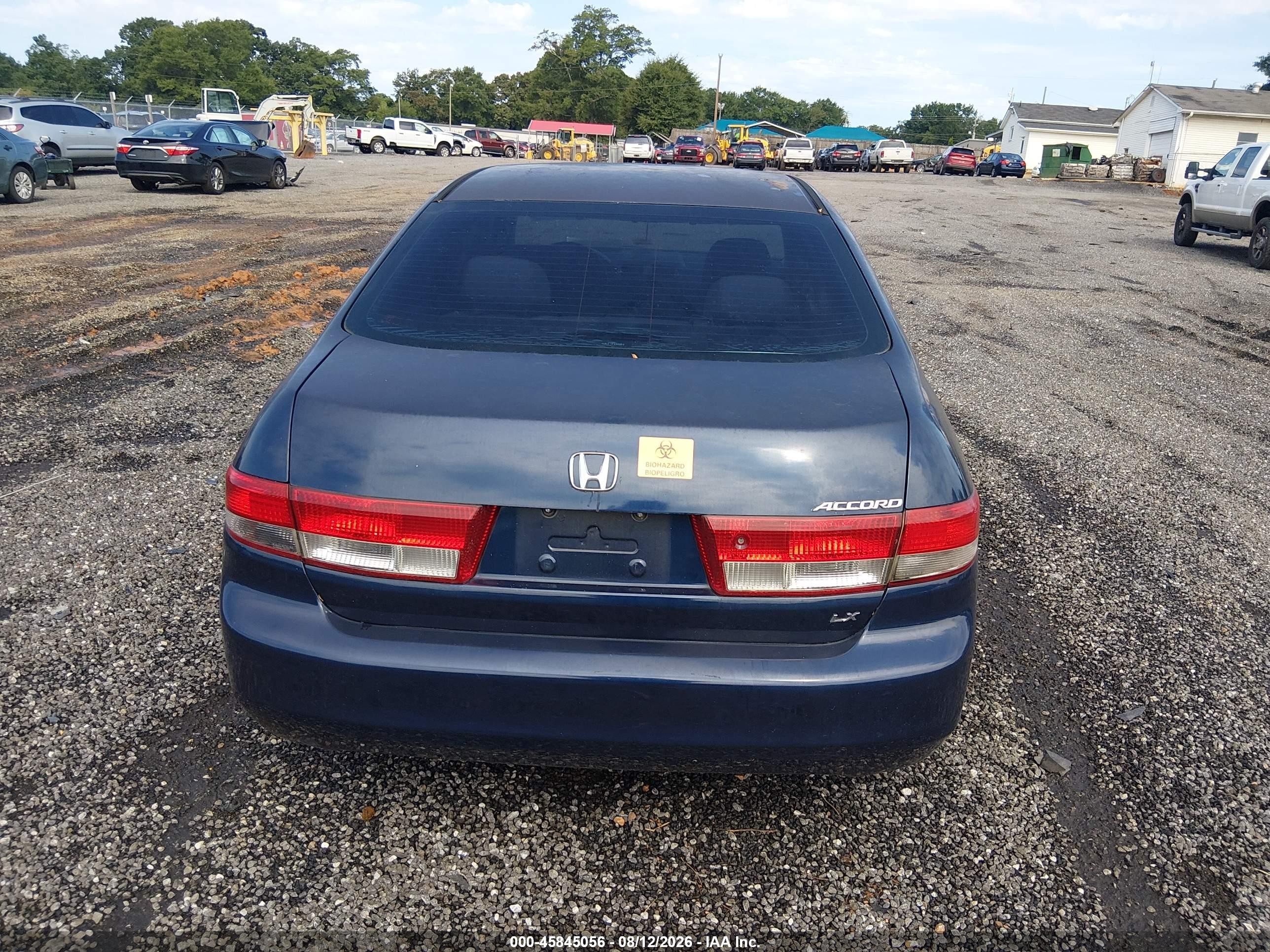 2004 Honda Accord 2.4 Lx Blue vin: 1HGCM56374A147661