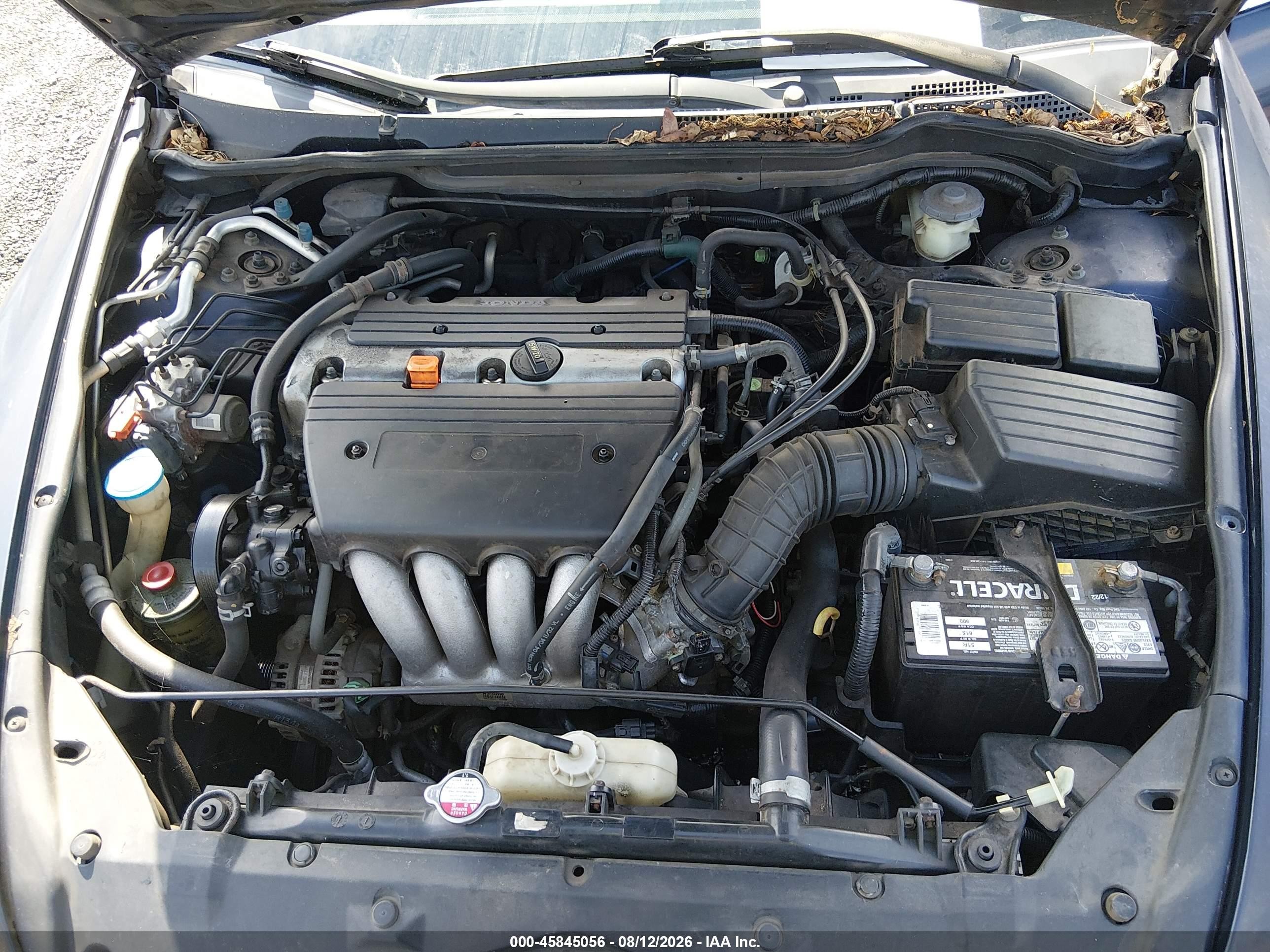 2004 Honda Accord 2.4 Lx Blue vin: 1HGCM56374A147661