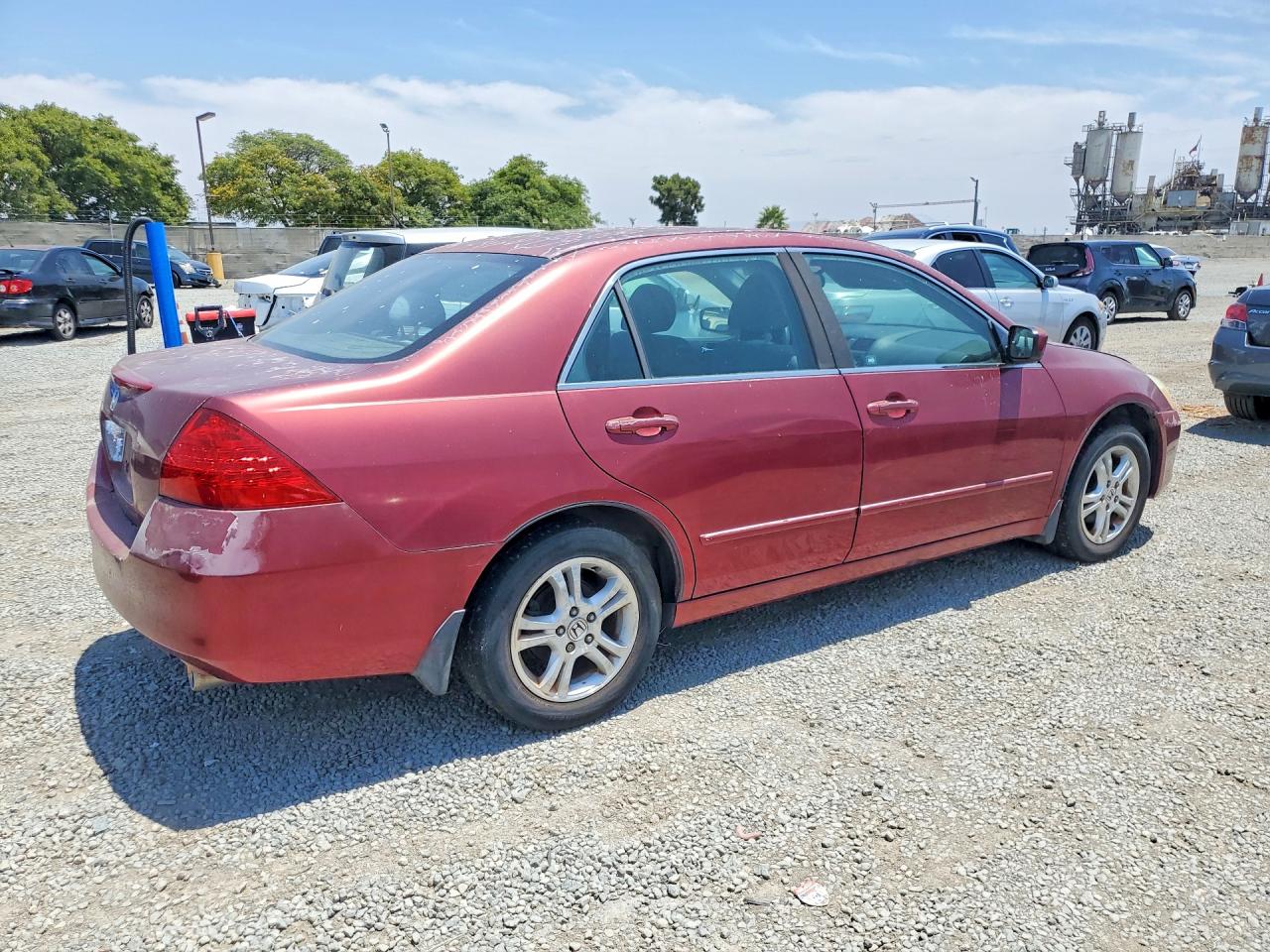 2006 Honda Accord Se Burgundy vin: 1HGCM56376A053279