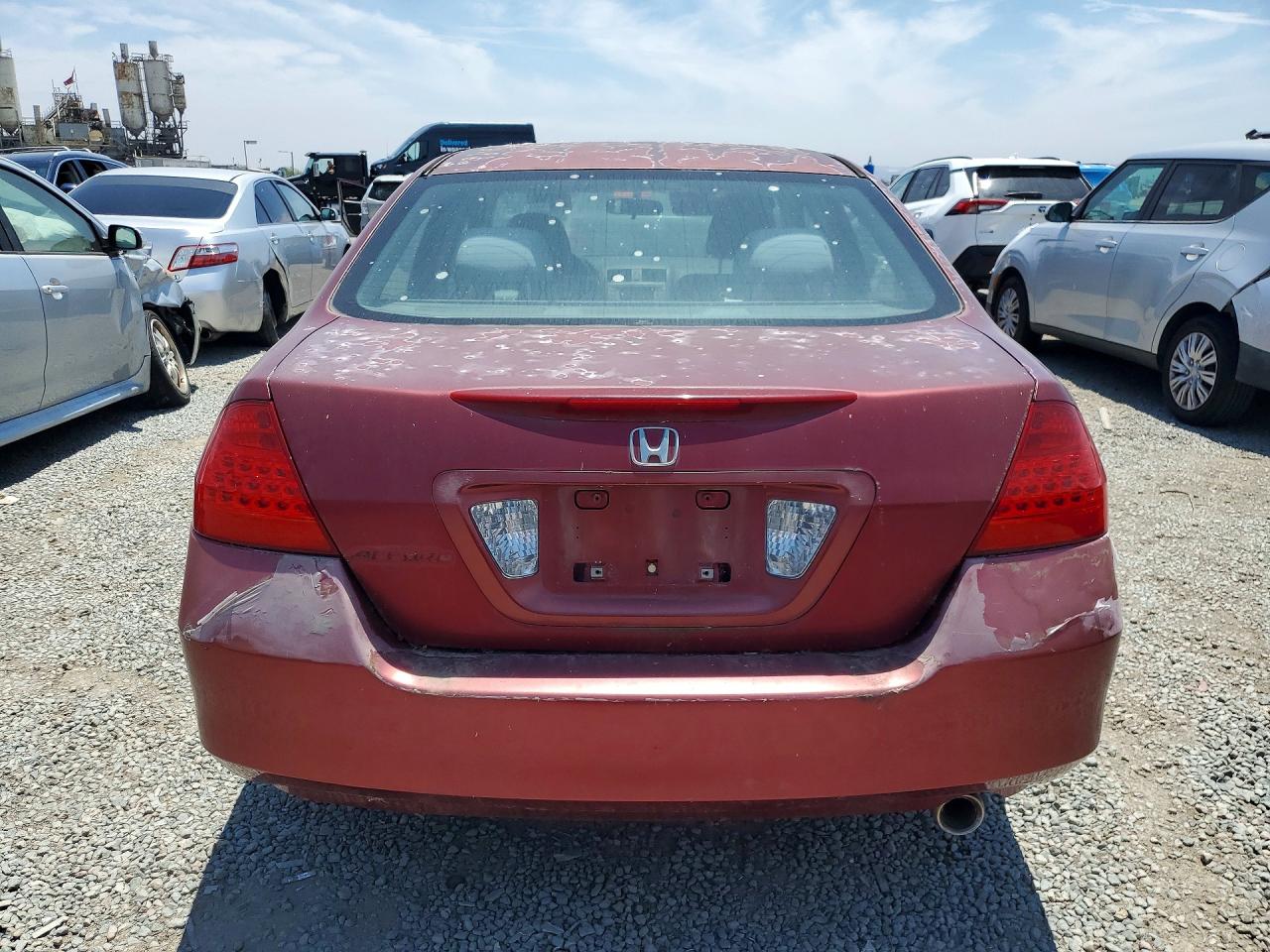 2006 Honda Accord Se Burgundy vin: 1HGCM56376A053279