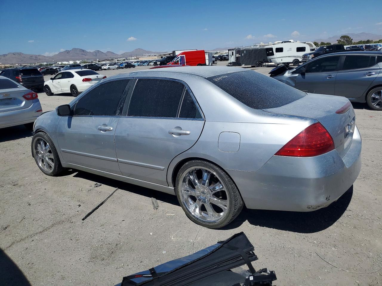 2006 Honda Accord Se Silver vin: 1HGCM56376A125274