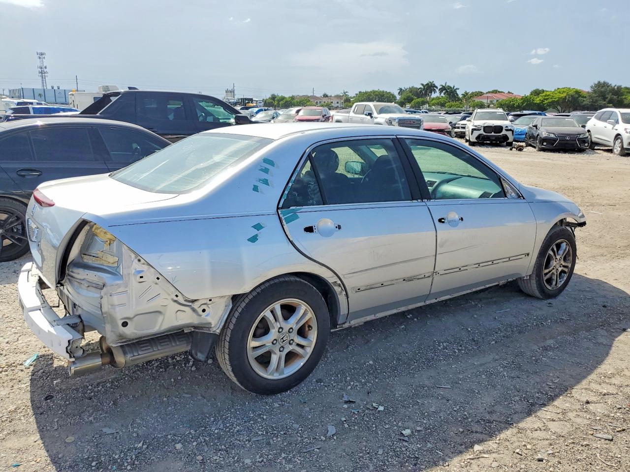 2006 Honda Accord Se Серебряный vin: 1HGCM56376A153124