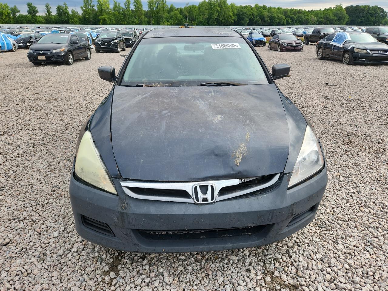 2006 Honda Accord Синий vin: 1HGCM56376A168187