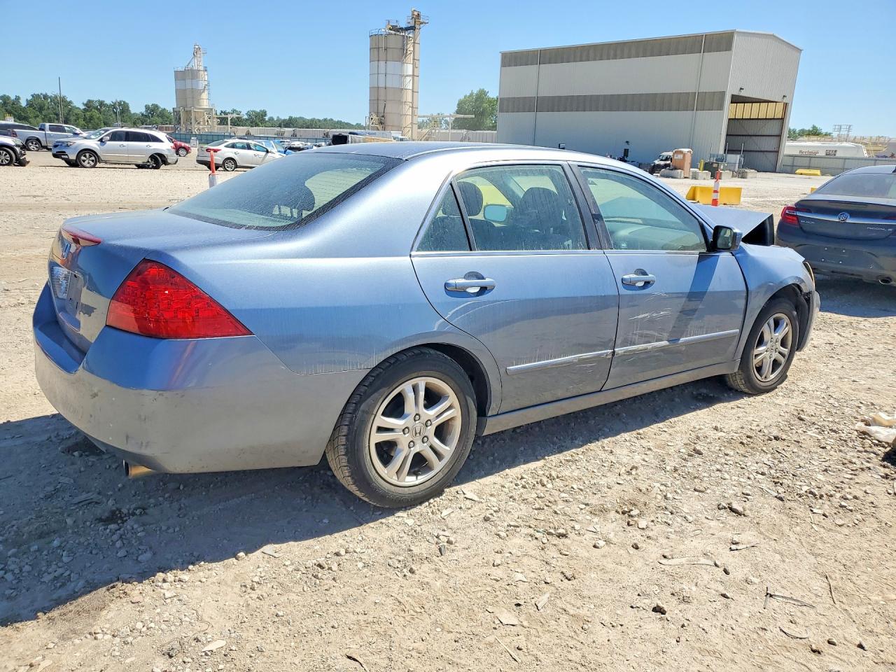 2007 Honda Accord Se Gray vin: 1HGCM56377A013897