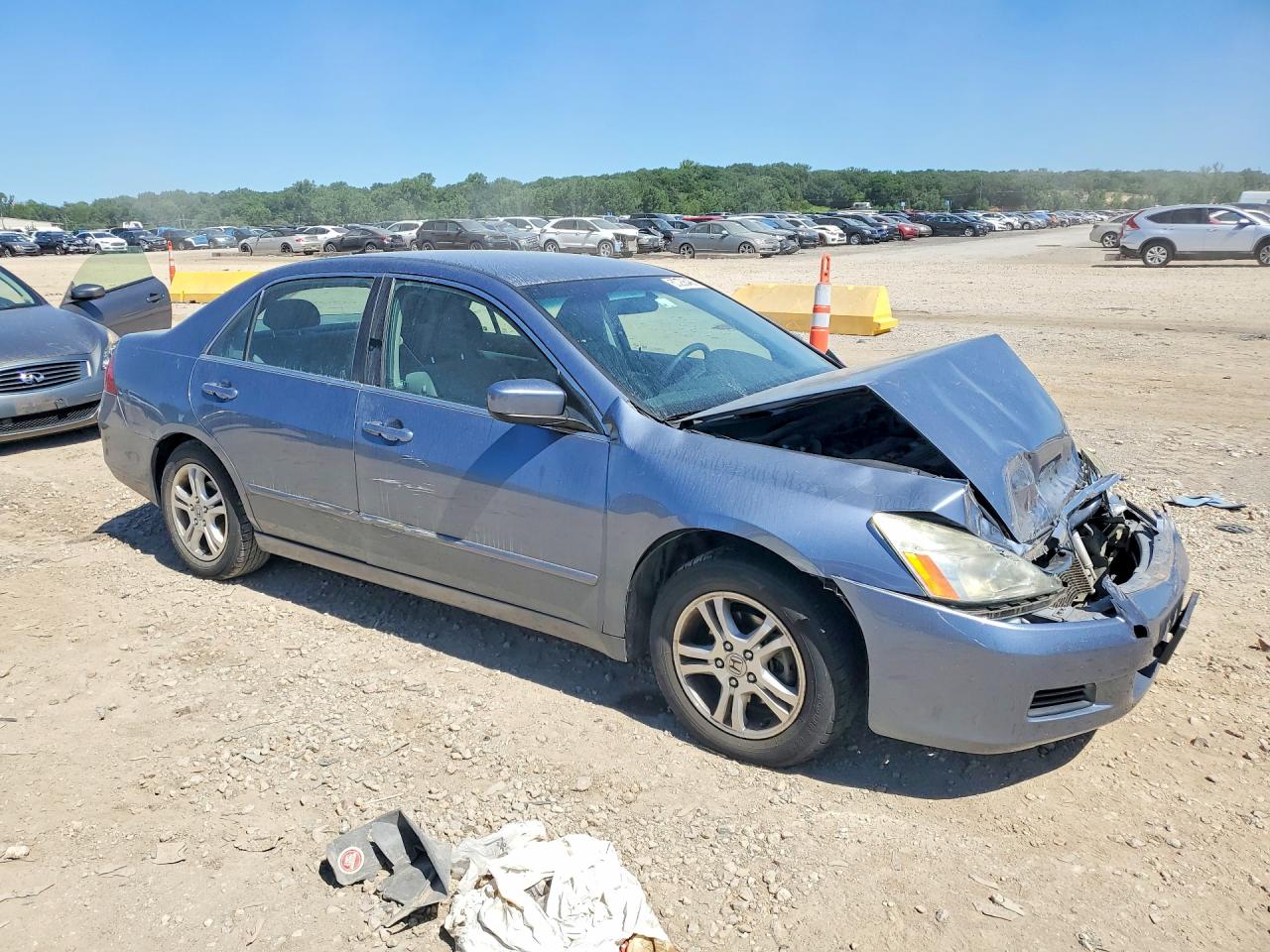 2007 Honda Accord Se Gray vin: 1HGCM56377A013897