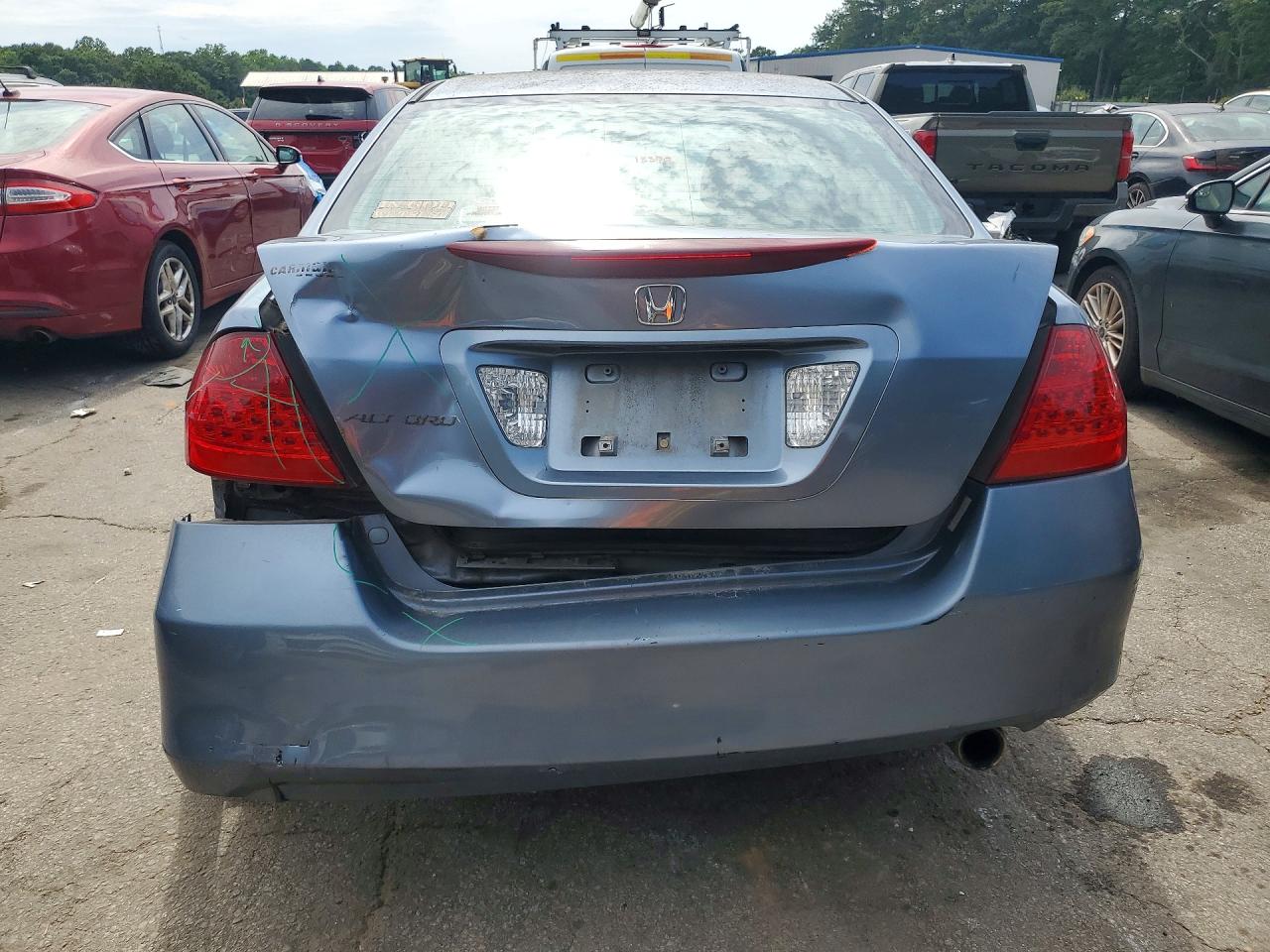 2007 Honda Accord Se Blue vin: 1HGCM56377A084050