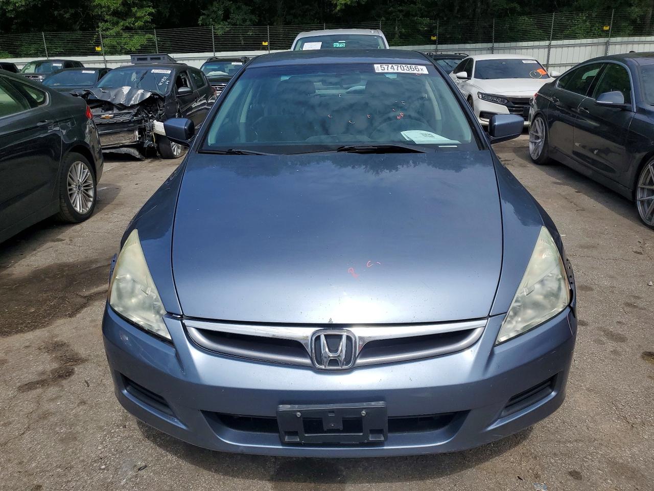 2007 Honda Accord Se Blue vin: 1HGCM56377A084050
