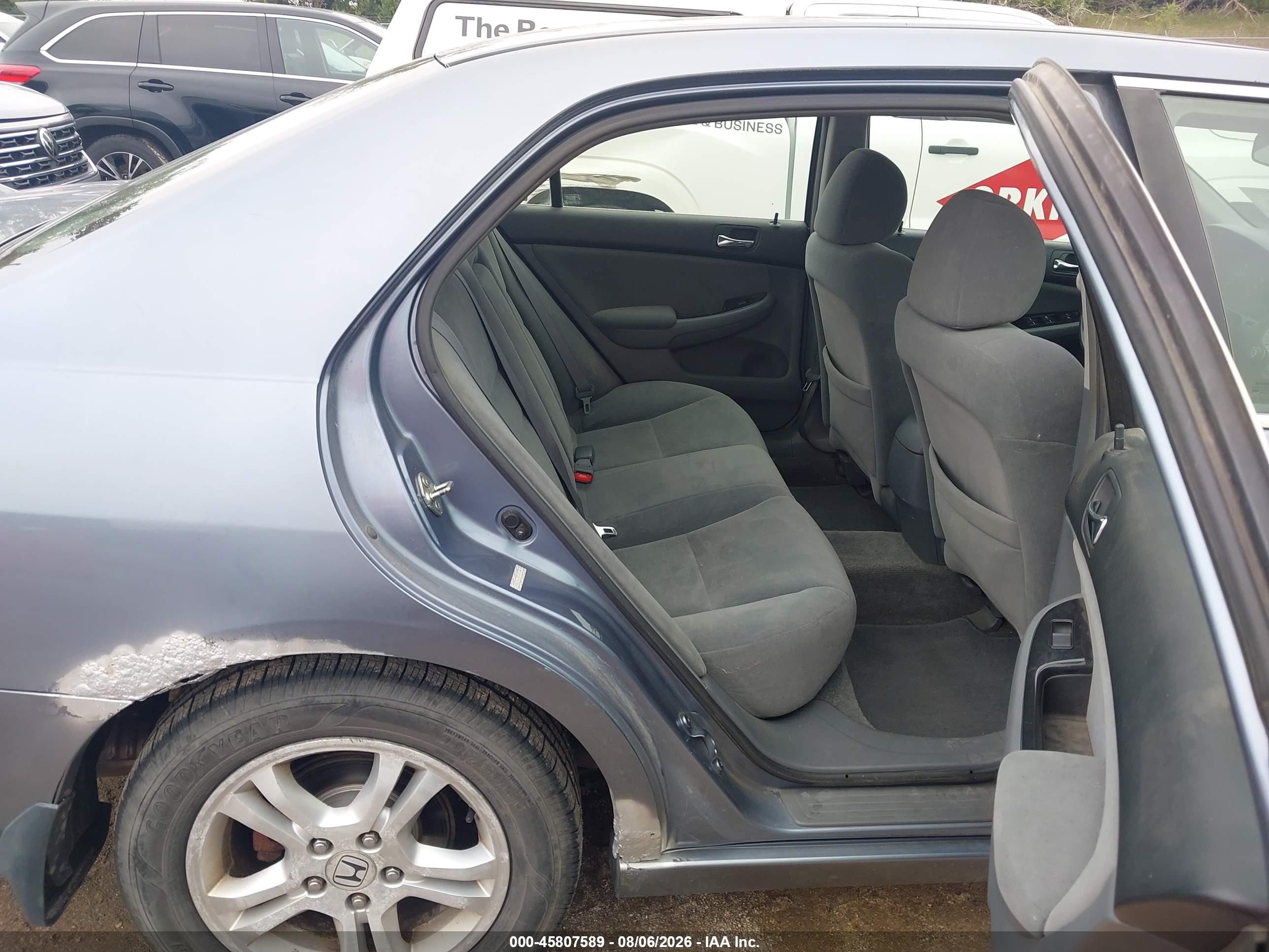 2007 Honda Accord 2.4 Se Blue vin: 1HGCM56377A087644