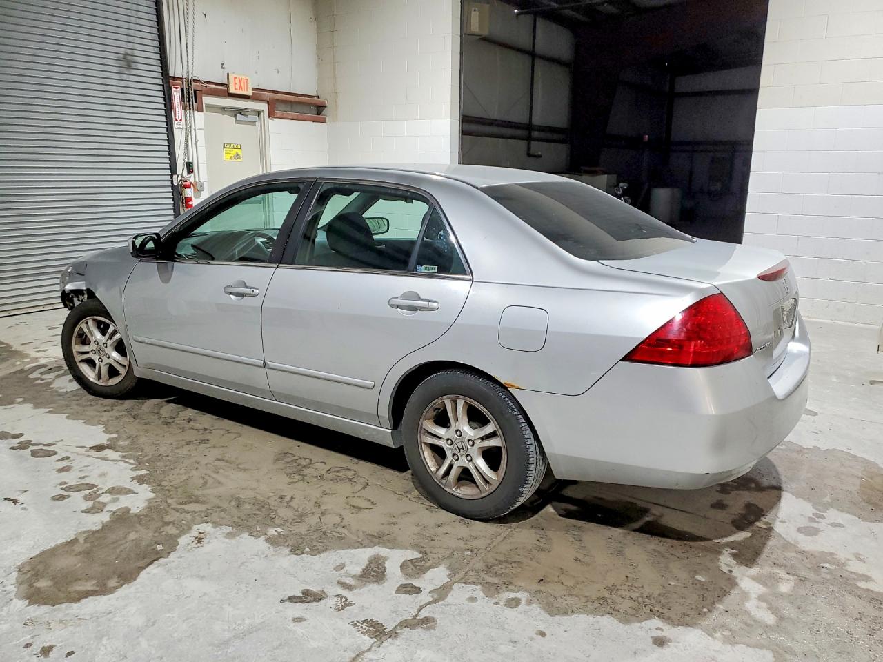 2007 Honda Accord Se Silver vin: 1HGCM56377A123204