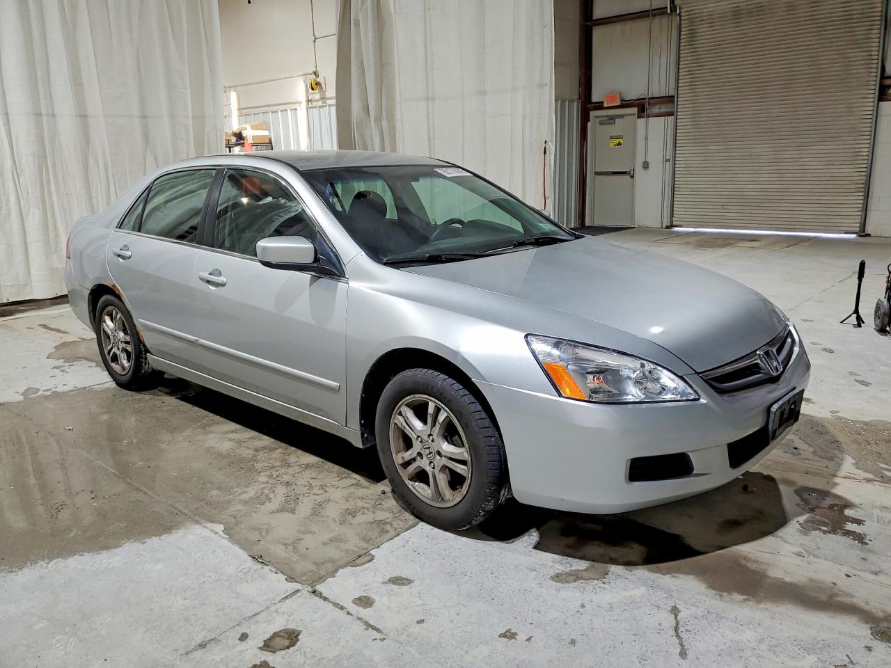 2007 Honda Accord Se Silver vin: 1HGCM56377A123204