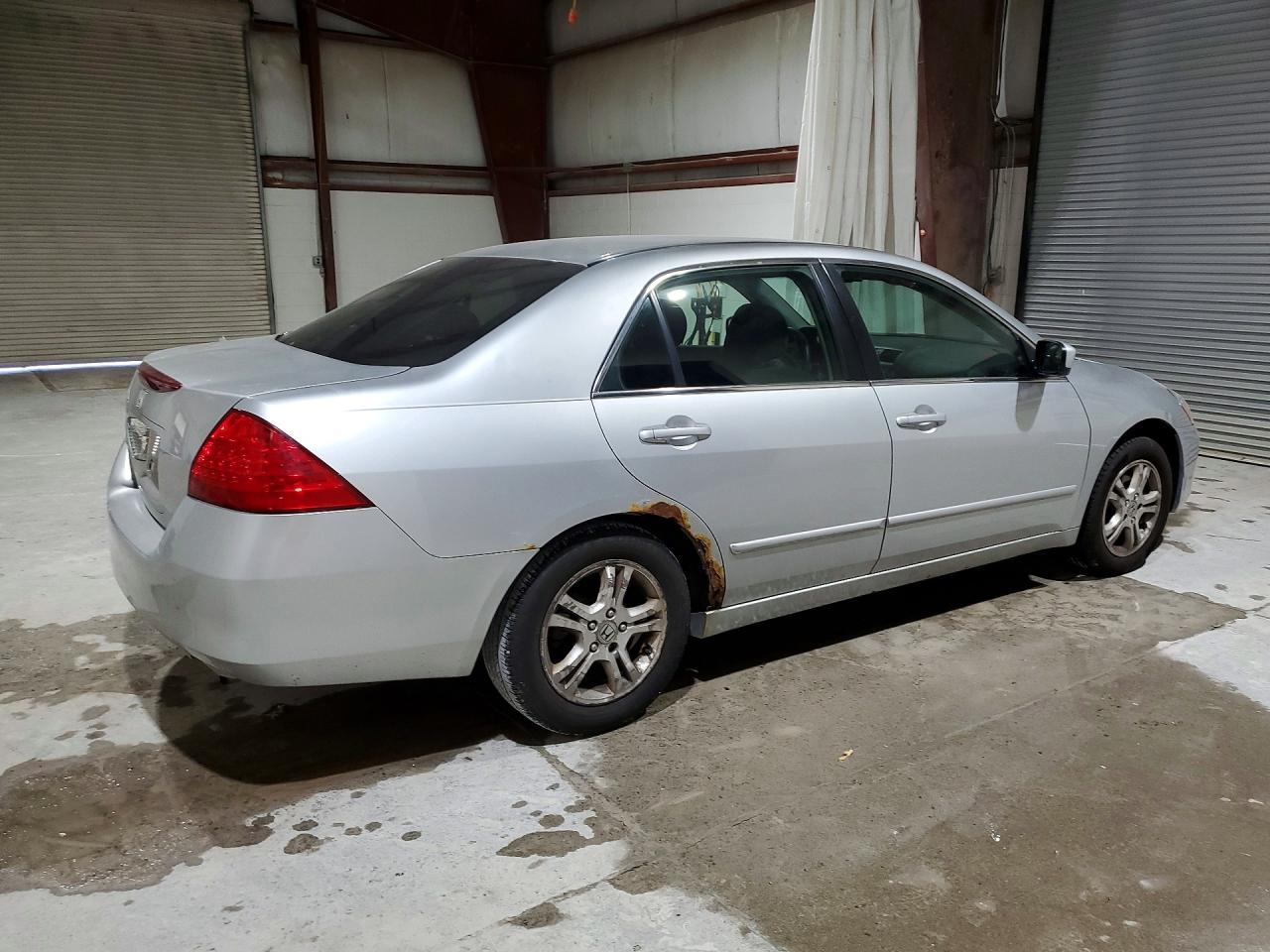 2007 Honda Accord Se Silver vin: 1HGCM56377A123204