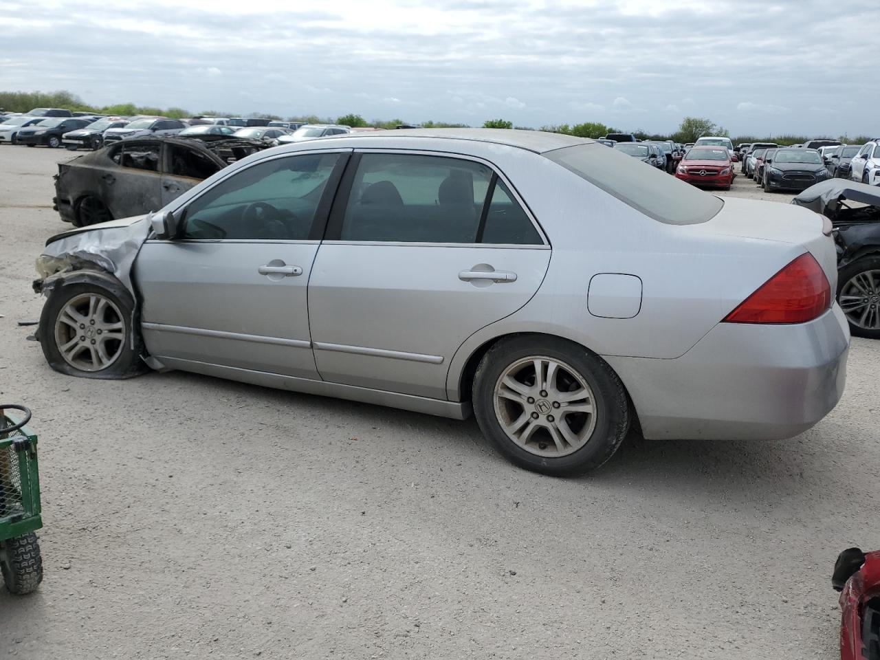 2007 Honda Accord Se Серебряный vin: 1HGCM56377A146109