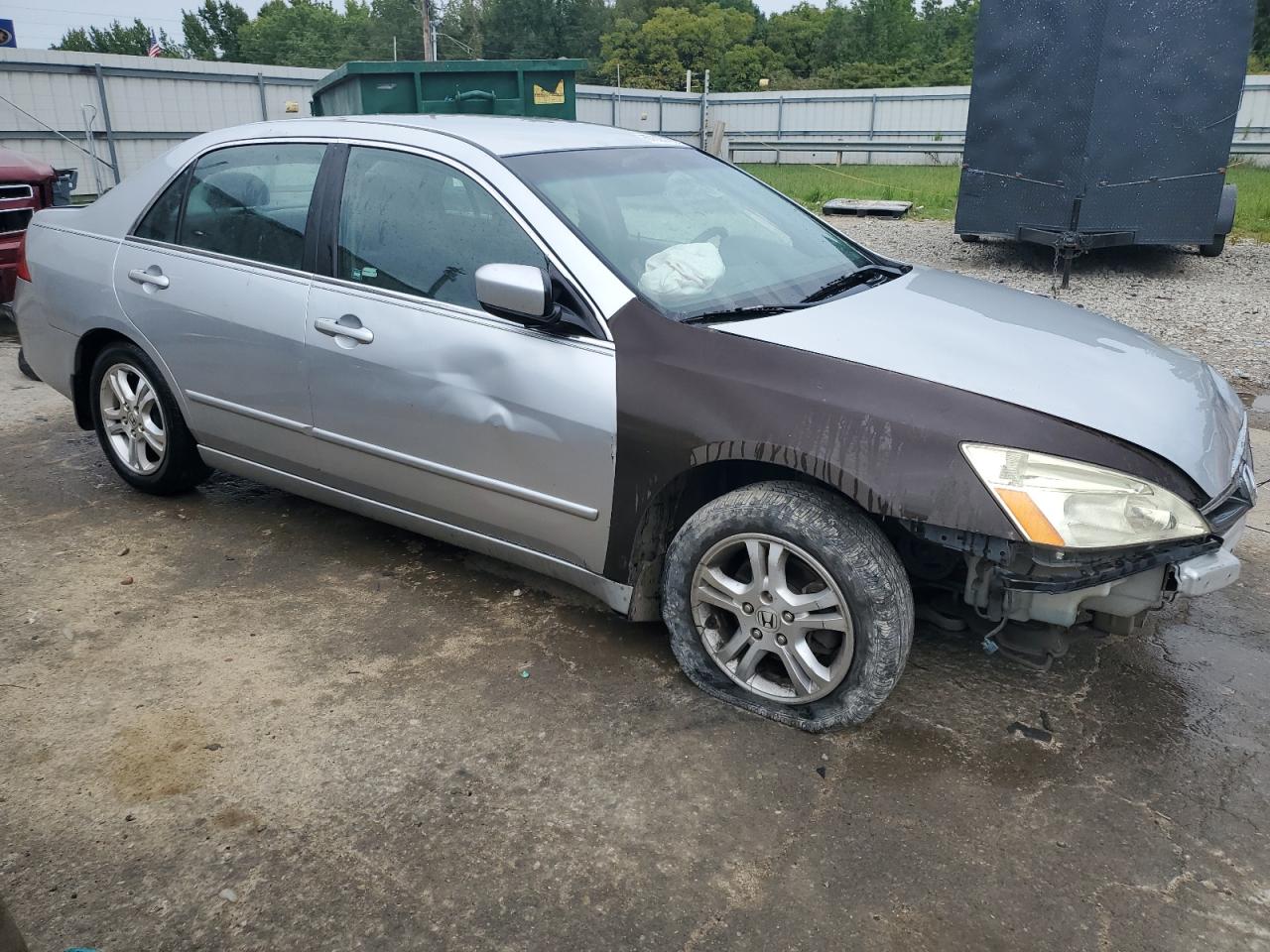 2007 Honda Accord Se Silver vin: 1HGCM56377A157031