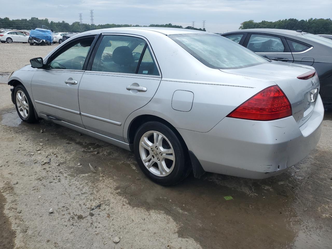 2007 Honda Accord Se Silver vin: 1HGCM56377A157031