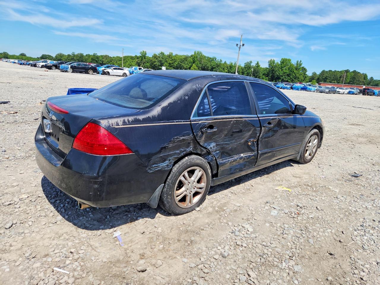 2007 Honda Accord Se Black vin: 1HGCM56377A162858