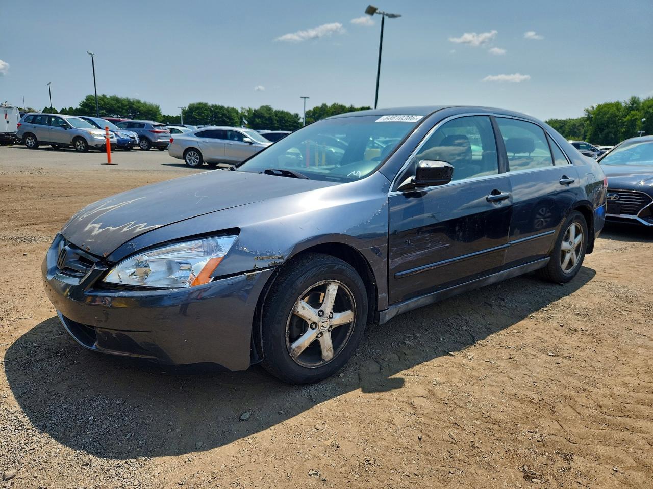 2003 Honda Accord Lx Blue vin: 1HGCM56383A042271