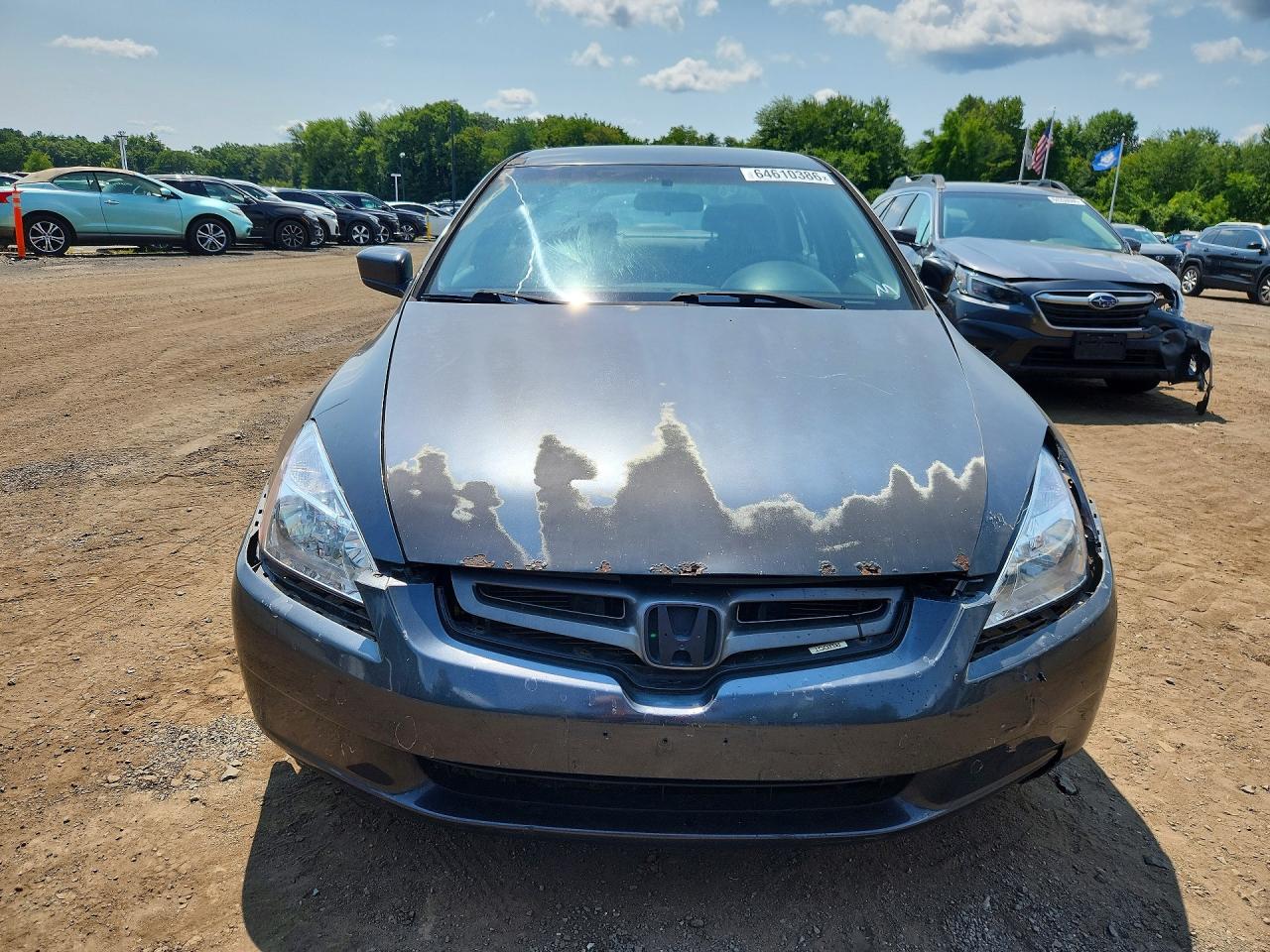 2003 Honda Accord Lx Blue vin: 1HGCM56383A042271