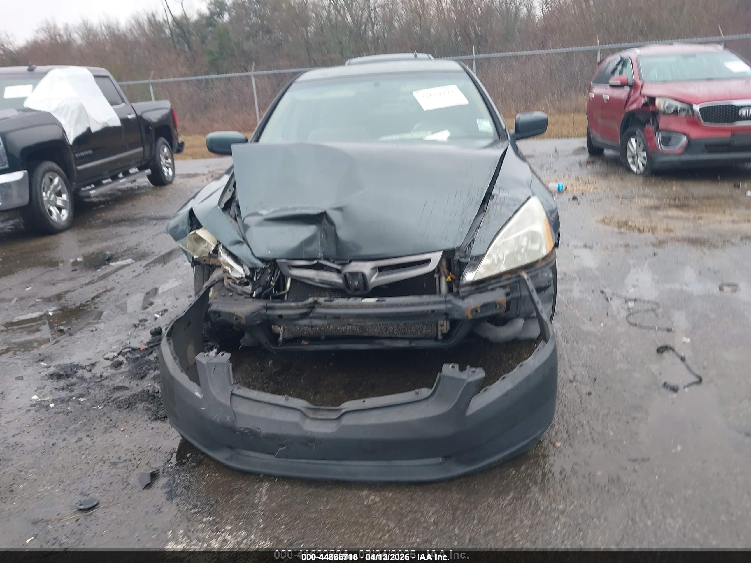 2004 Honda Accord 2.4 Lx Gray vin: 1HGCM56384A045026