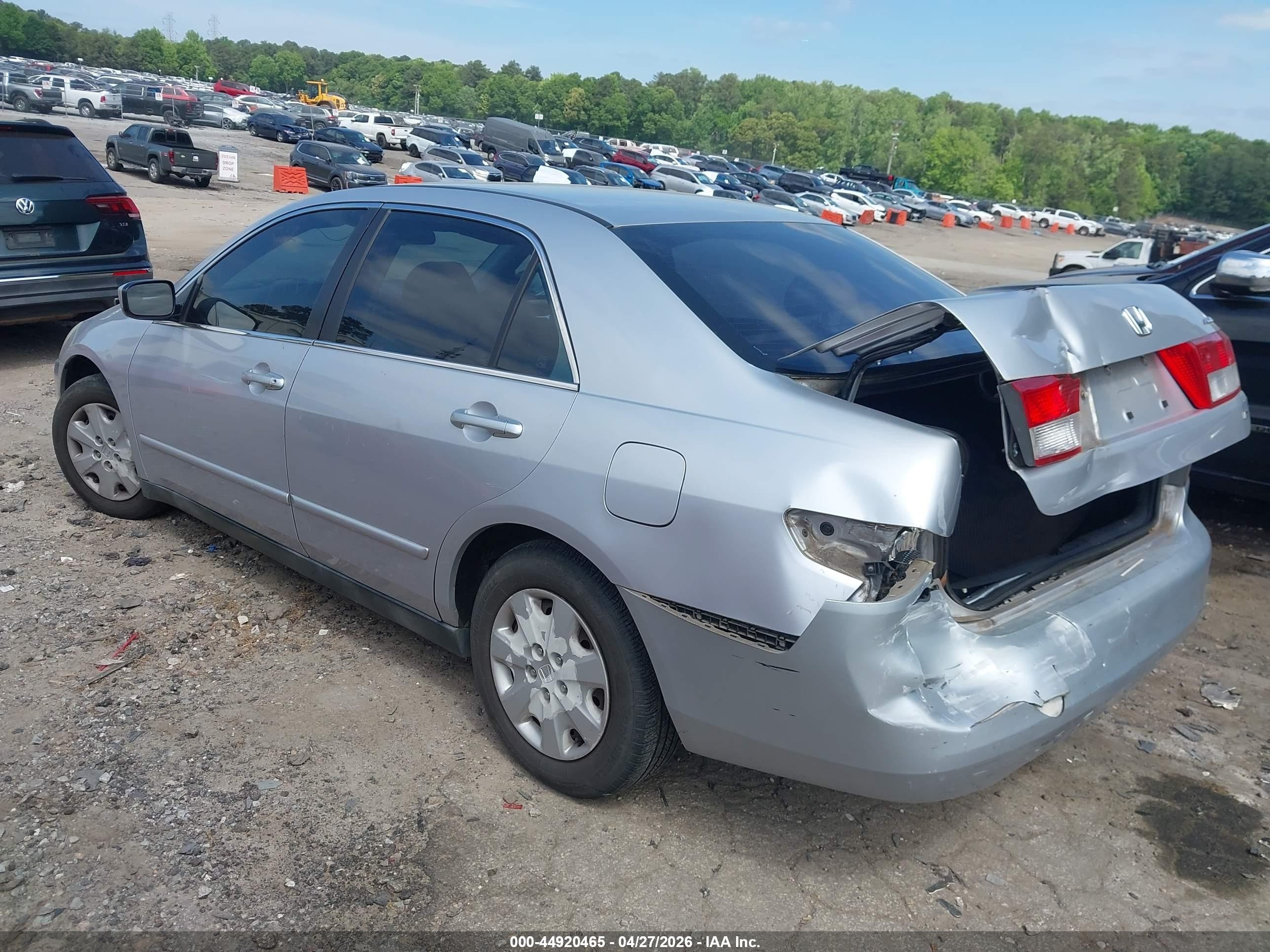 2004 Honda Accord 2.4 Lx Silver vin: 1HGCM56384A053689