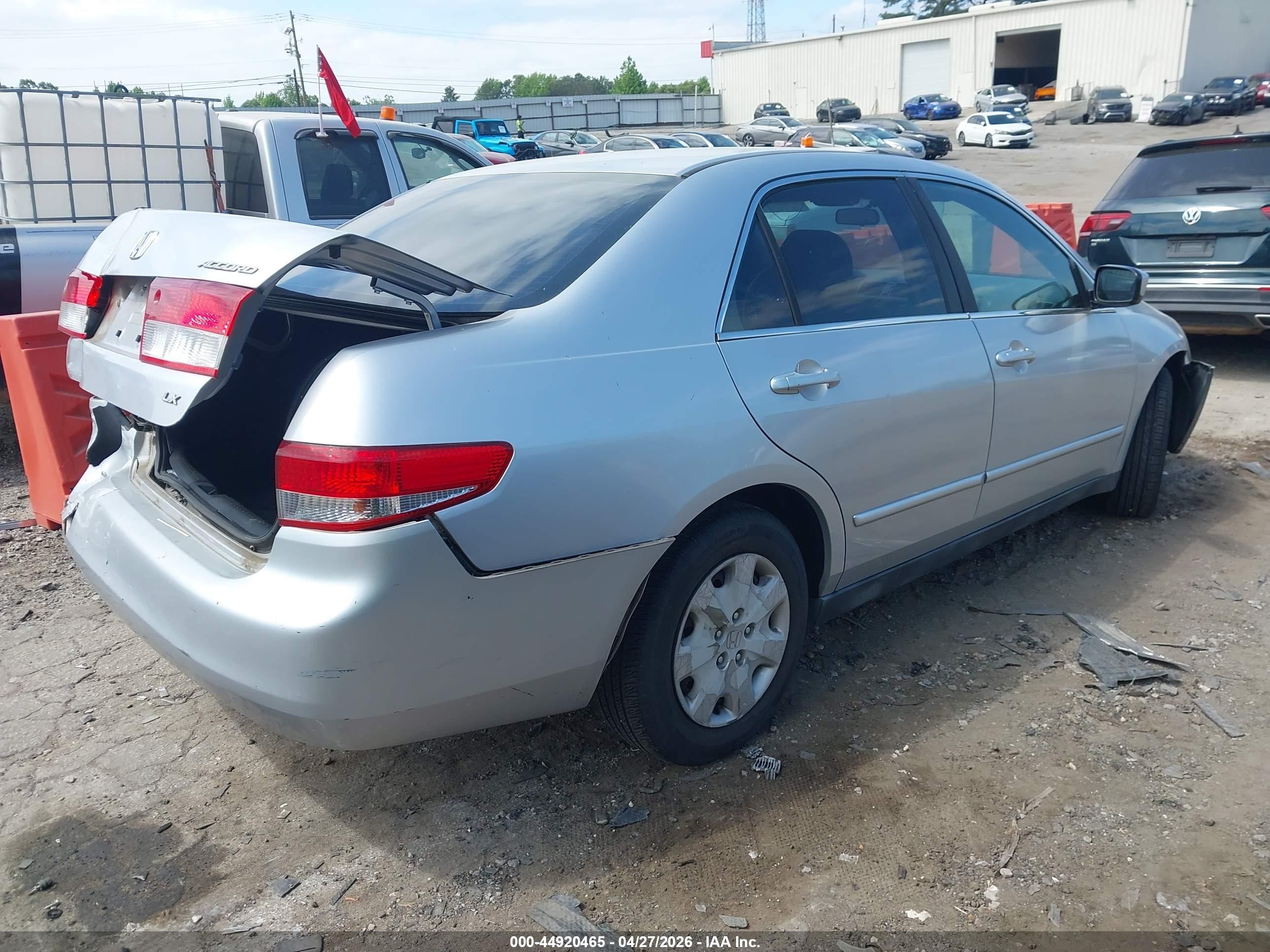 2004 Honda Accord 2.4 Lx Silver vin: 1HGCM56384A053689