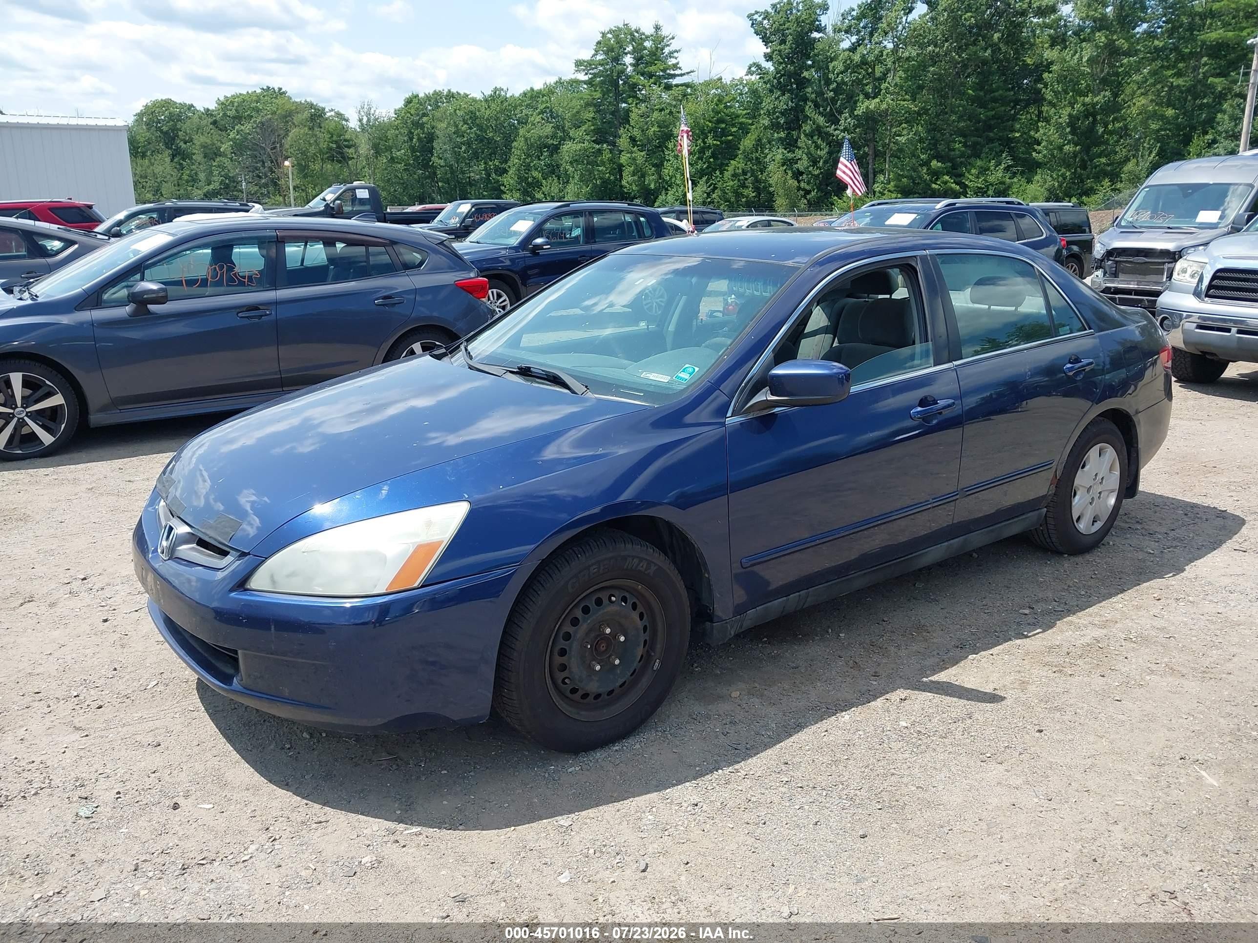 2004 Honda Accord 2.4 Lx Blue vin: 1HGCM56384A056382