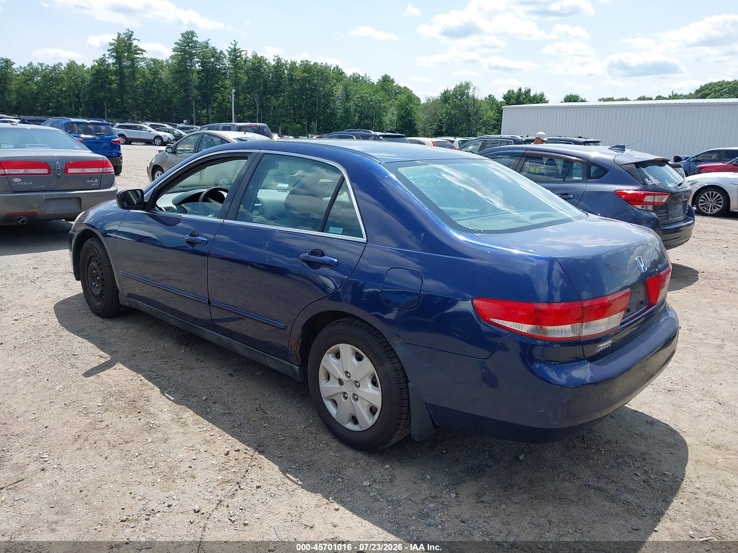 2004 Honda Accord 2.4 Lx Blue vin: 1HGCM56384A056382