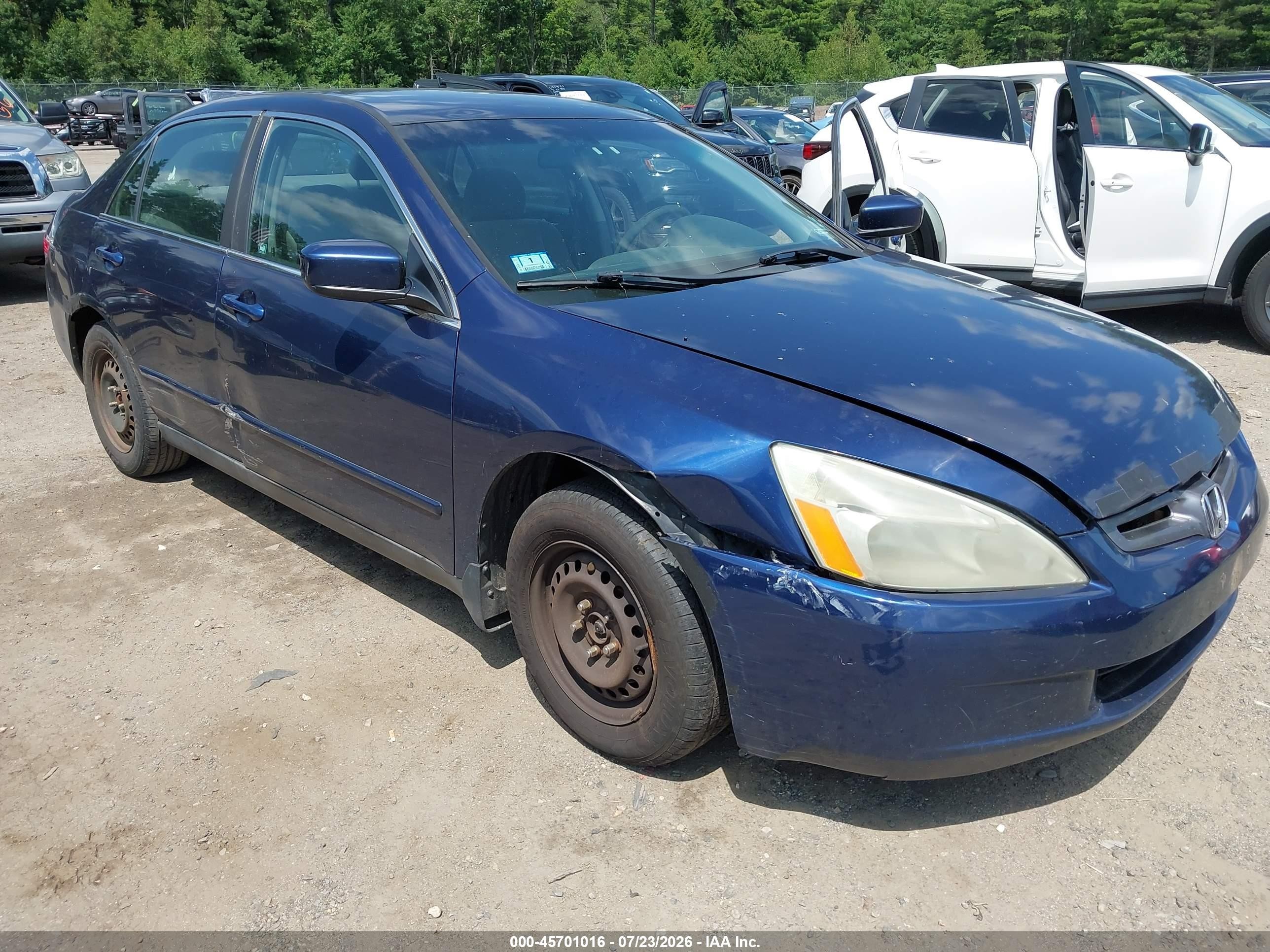 2004 Honda Accord 2.4 Lx Blue vin: 1HGCM56384A056382