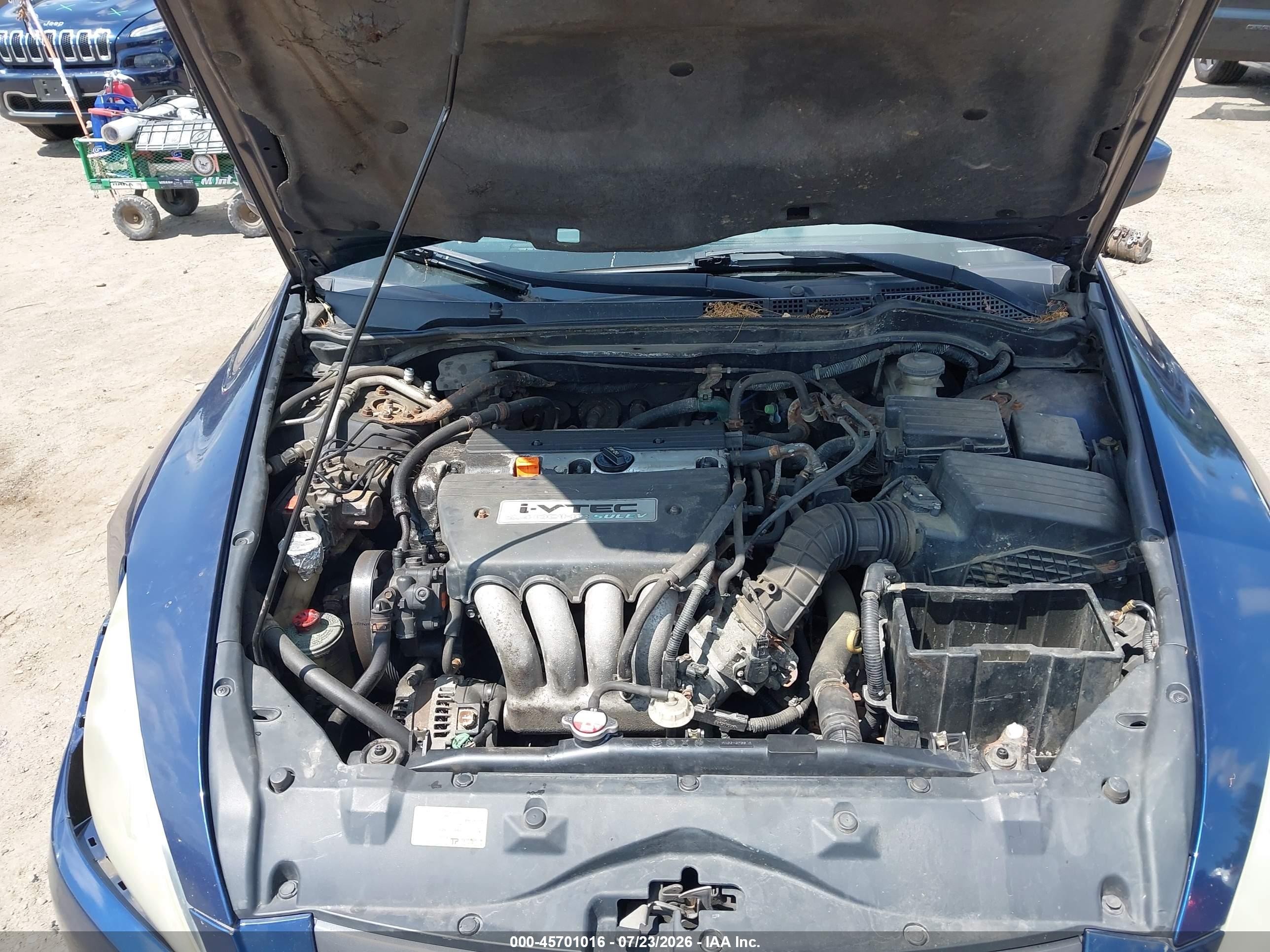 2004 Honda Accord 2.4 Lx Blue vin: 1HGCM56384A056382