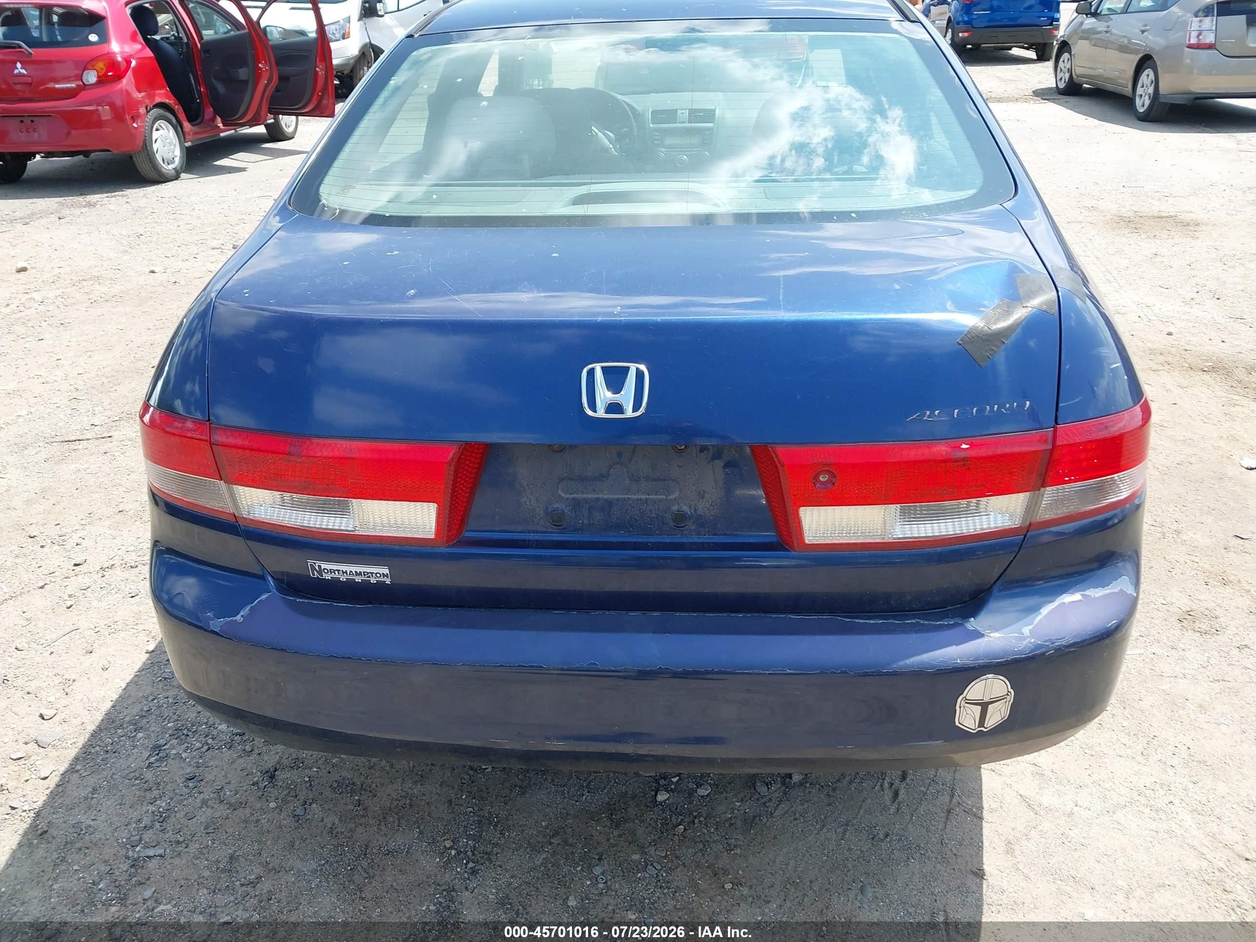 2004 Honda Accord 2.4 Lx Blue vin: 1HGCM56384A056382