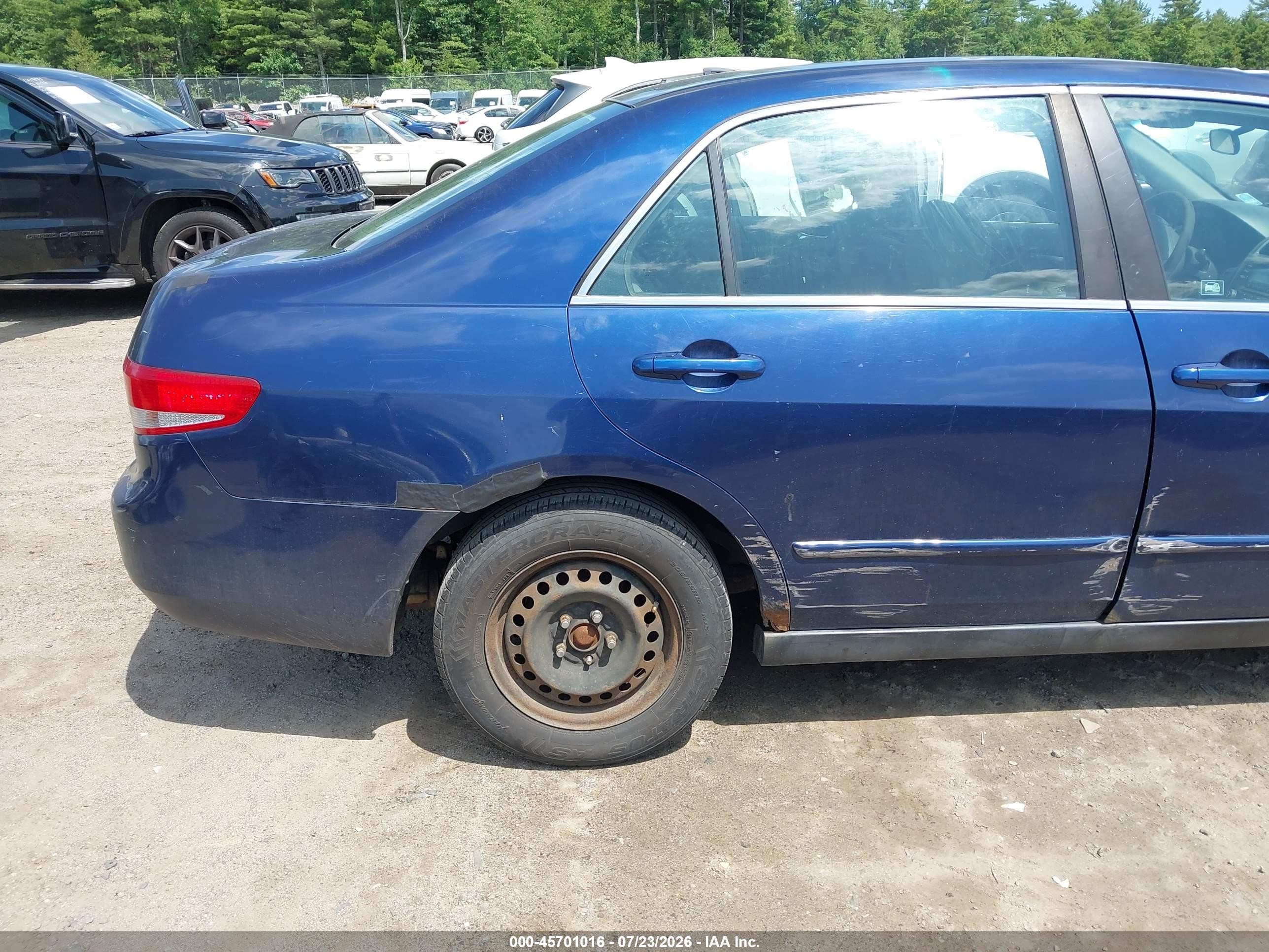 2004 Honda Accord 2.4 Lx Blue vin: 1HGCM56384A056382