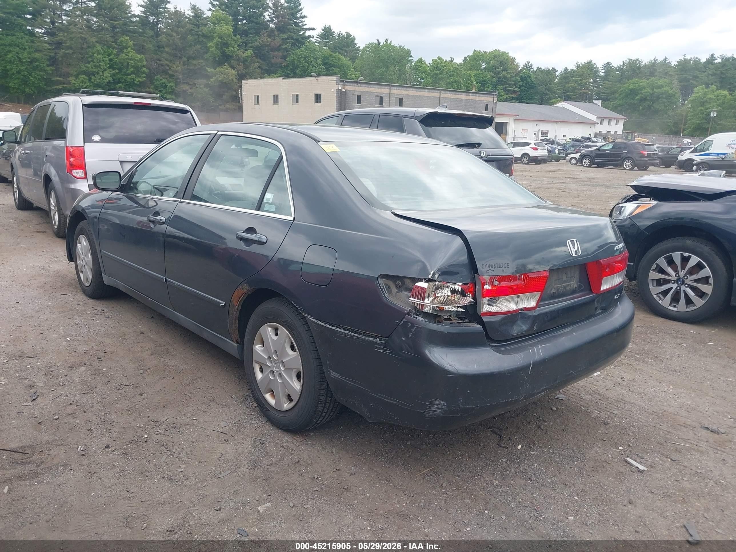 2004 Honda Accord 2.4 Lx Gray vin: 1HGCM56384A131033